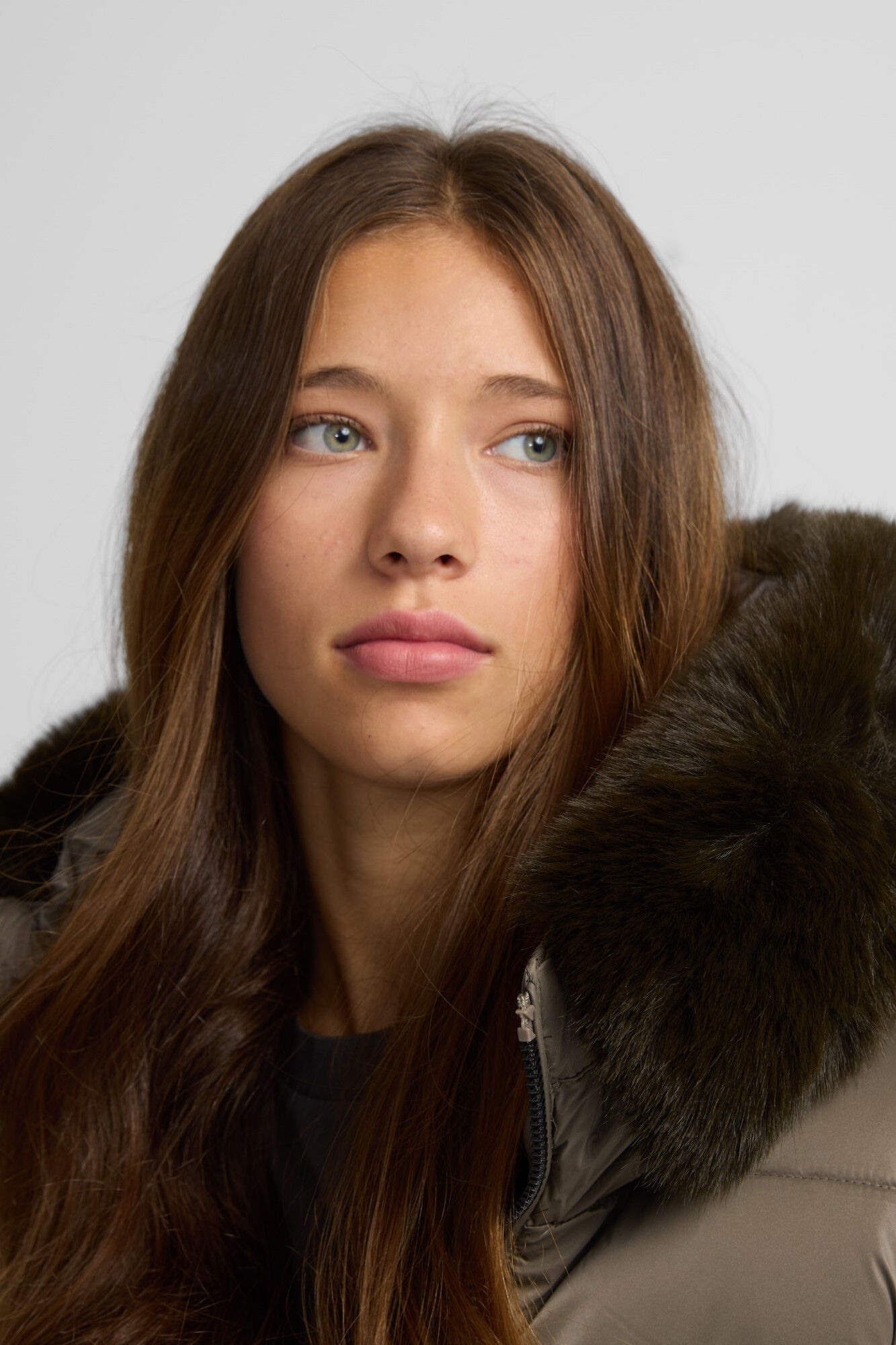 Silbon Parka corta acolchada Kaki