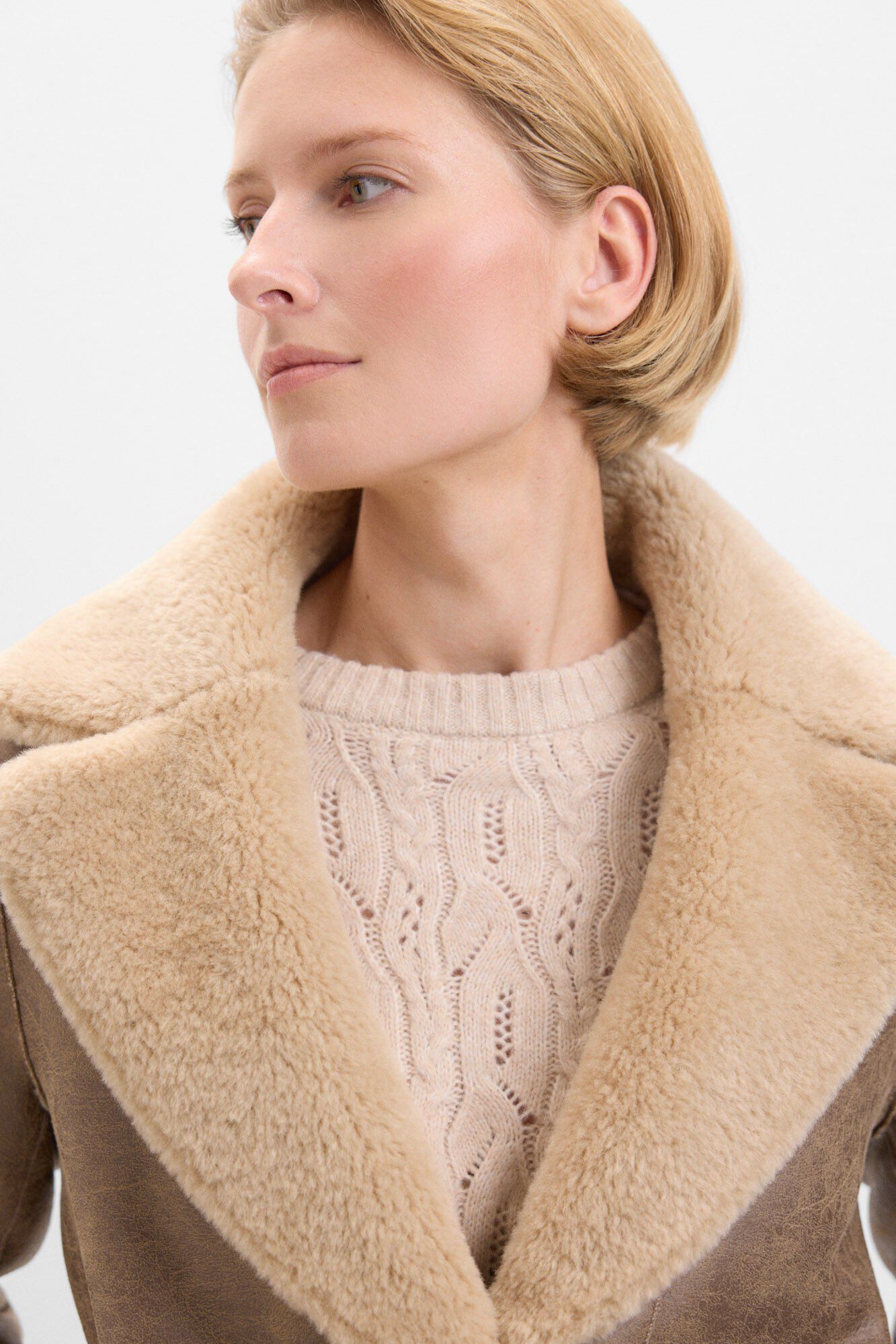 Cortefiel Reversible double-sided jacket Ivory