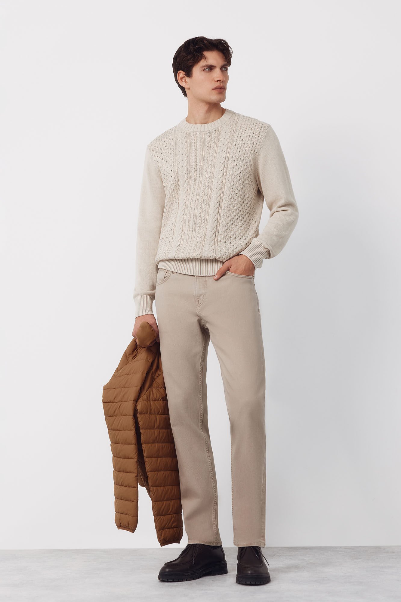 Cortefiel 5-pocket regular fit coloured trousers