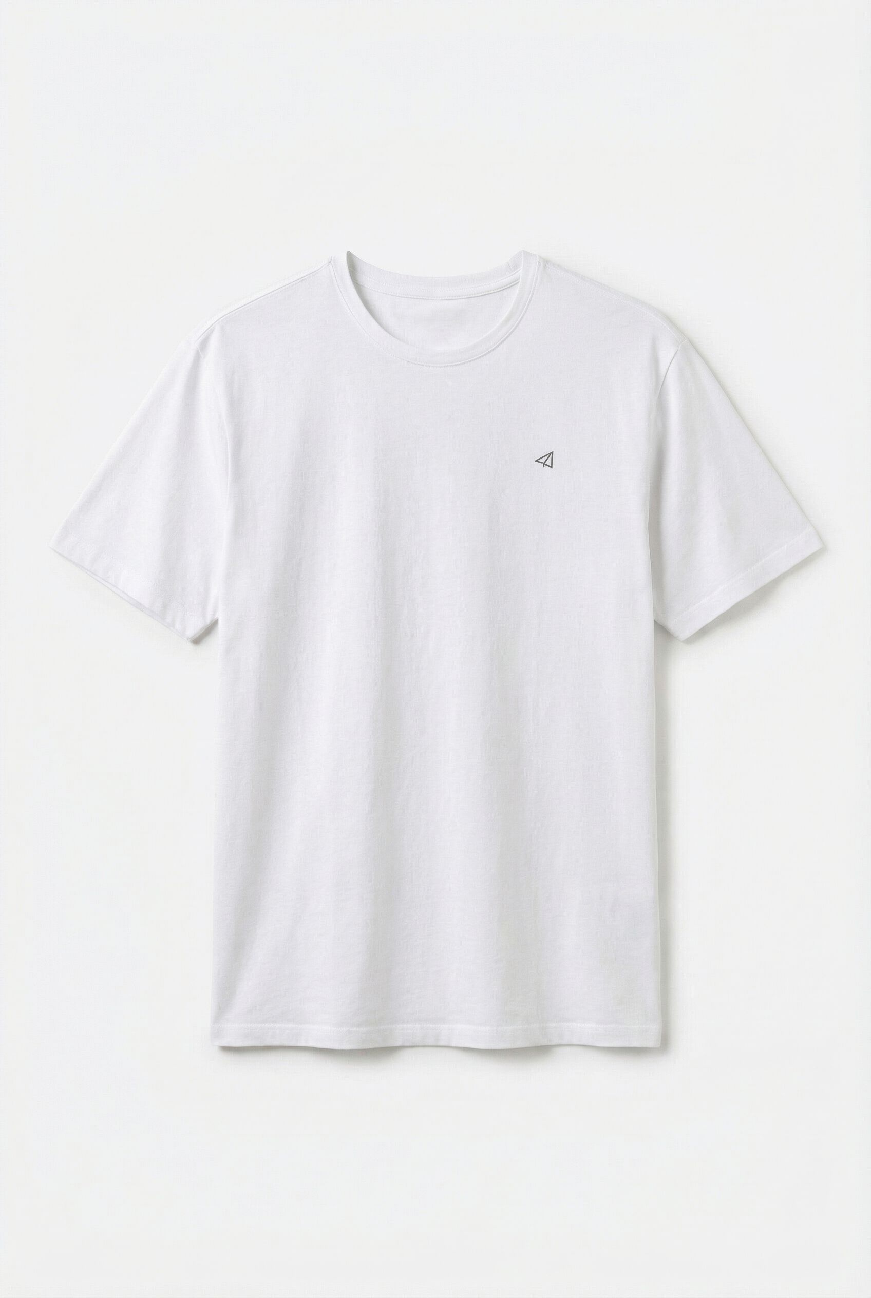OOTO T-shirt b&aacute;sica leve Branco