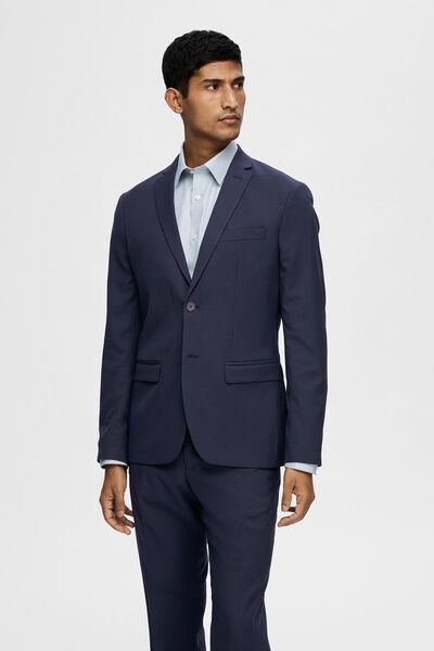 Cortefiel Blazer de fato Slim Fit confecionado com materiais reciclados Azul