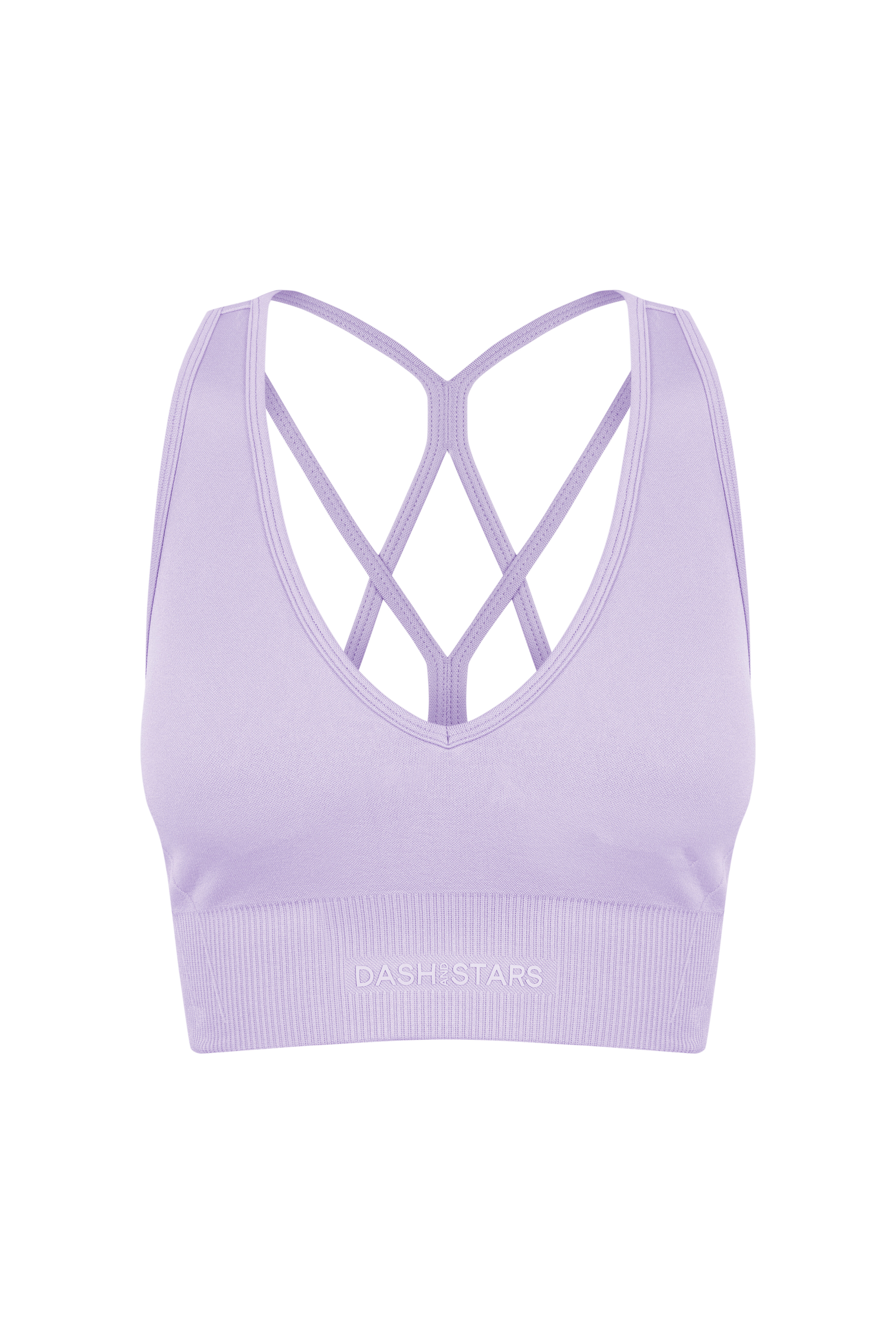Dash and Stars Lilac sports bra SEAMLESS COMFORT pink