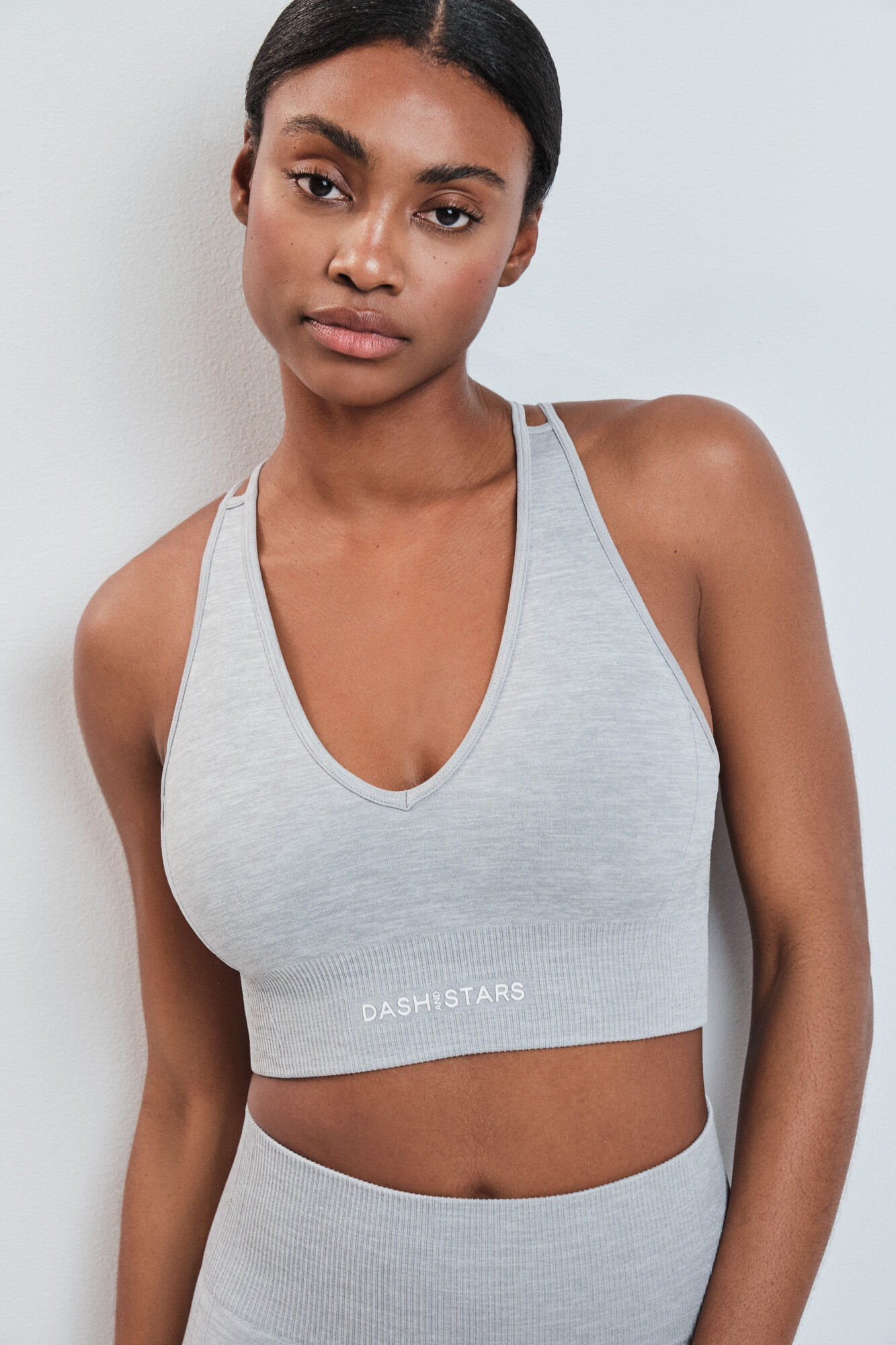 Dash and Stars Soutien desportivo SEAMLESS COMFORT cinza cinzento