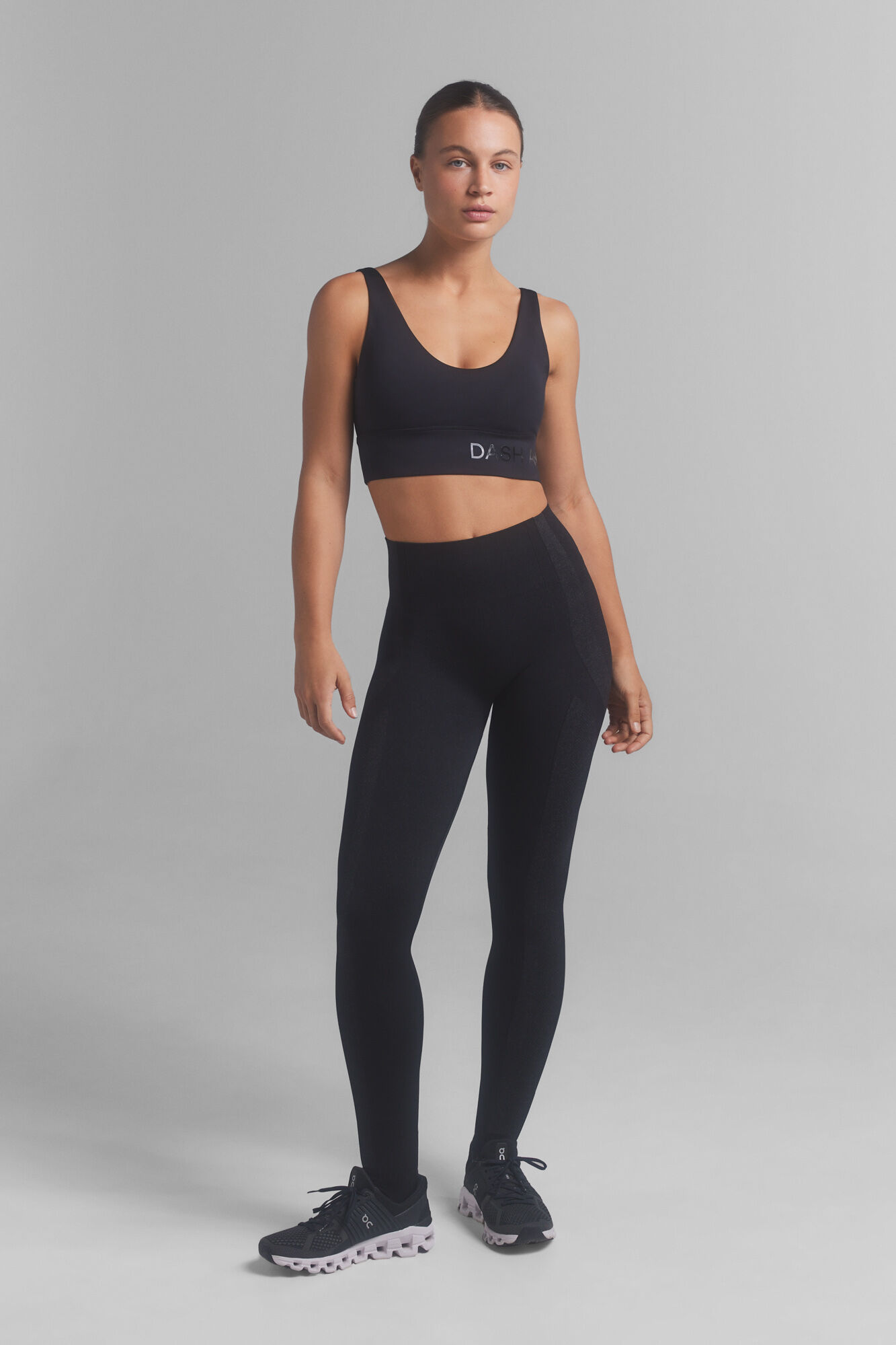 Dash and Stars Black Seamless Fit leggings black