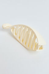 Dash and Stars Lilac hair clip yellow