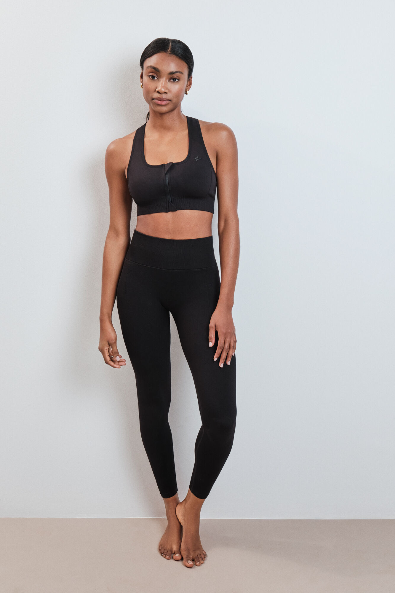 Dash and Stars Leggings Push Up negros SEAMLESS FIT