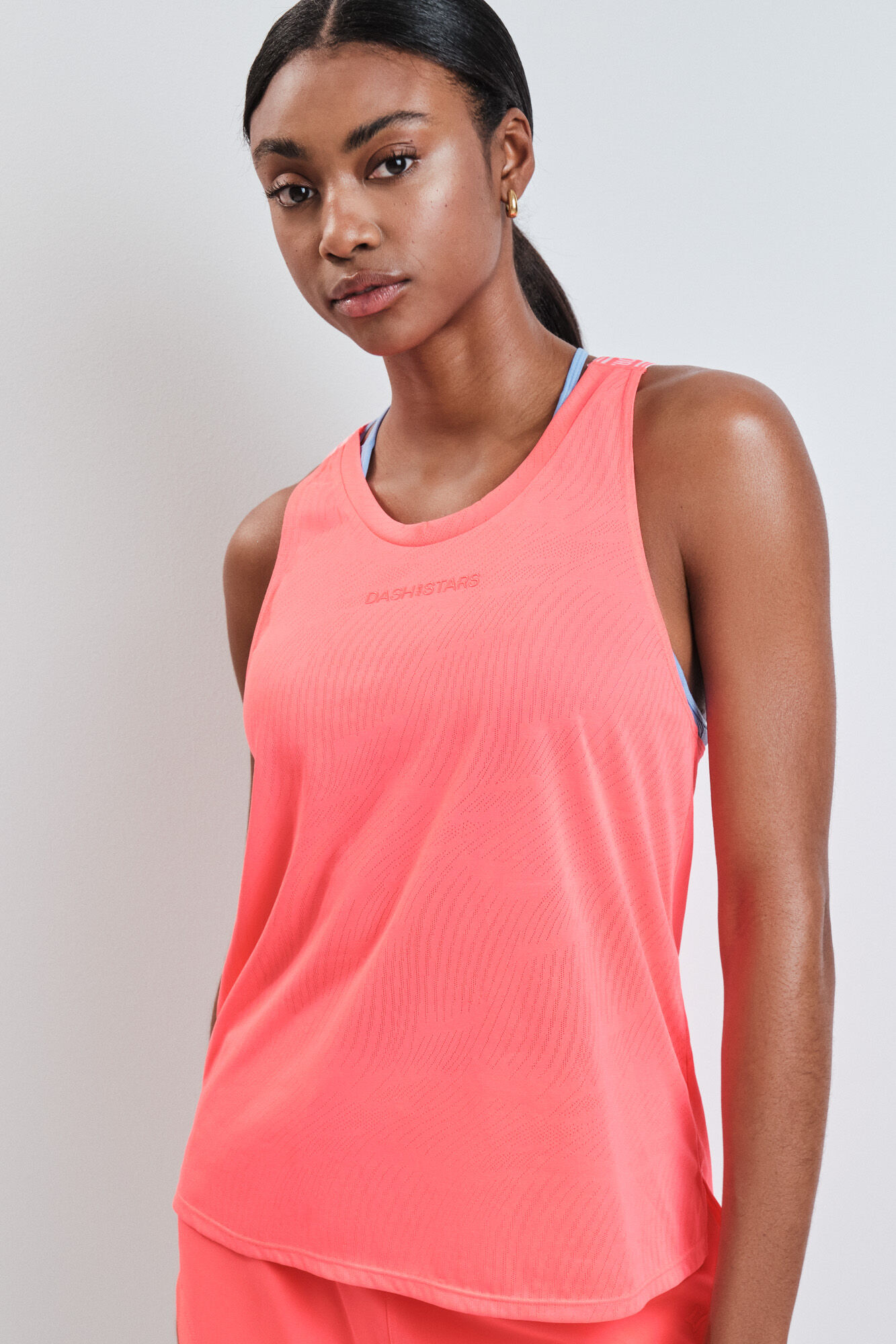 Dash and Stars Camiseta sin mangas halter roja rojo