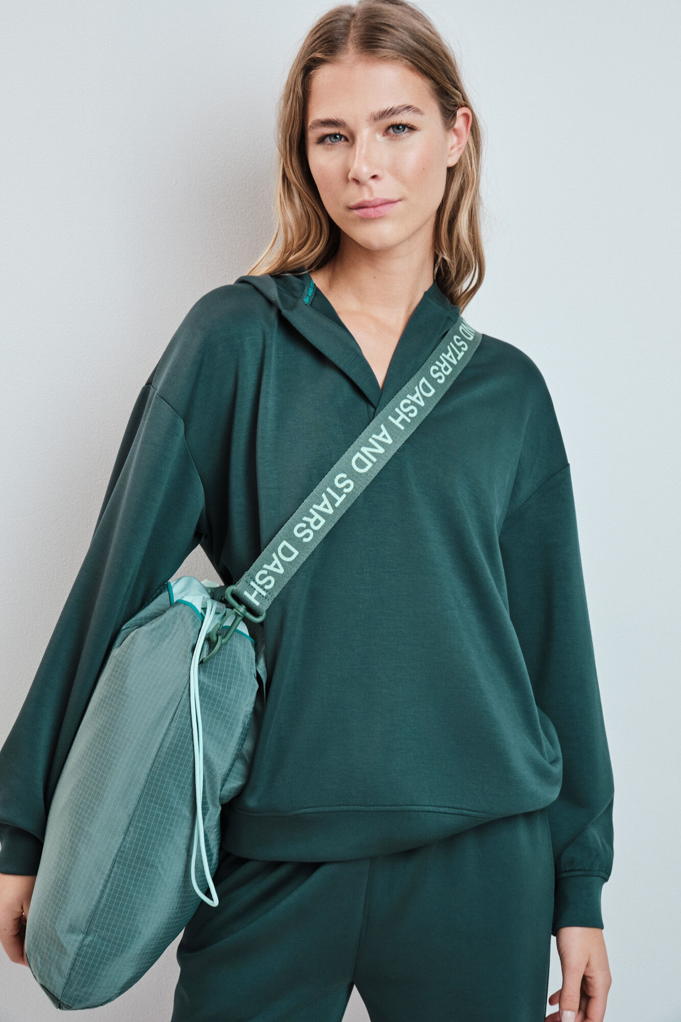 Dash and Stars Bolsa tote nylon acolchado