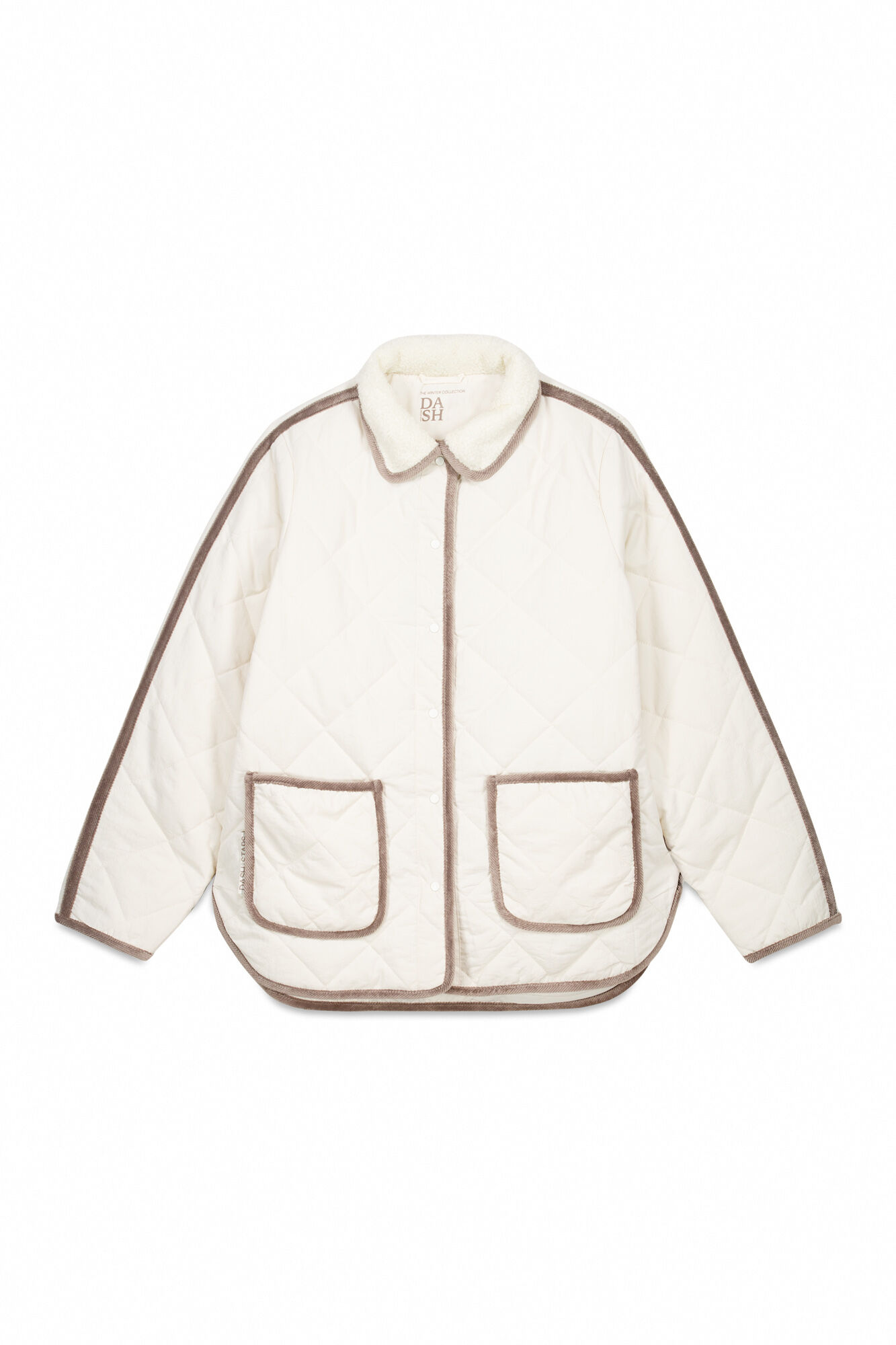 Dash and Stars Chaqueta acolchada rombos beige beige