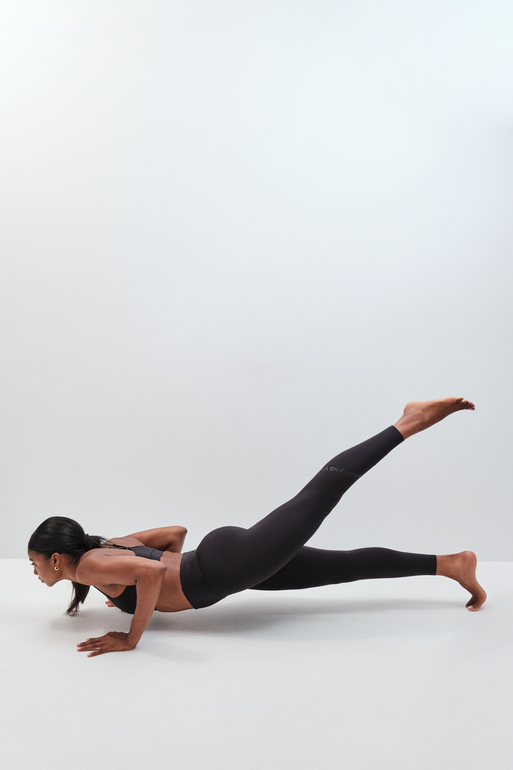 Dash and Stars Leggings largos 4D STRETCH negro