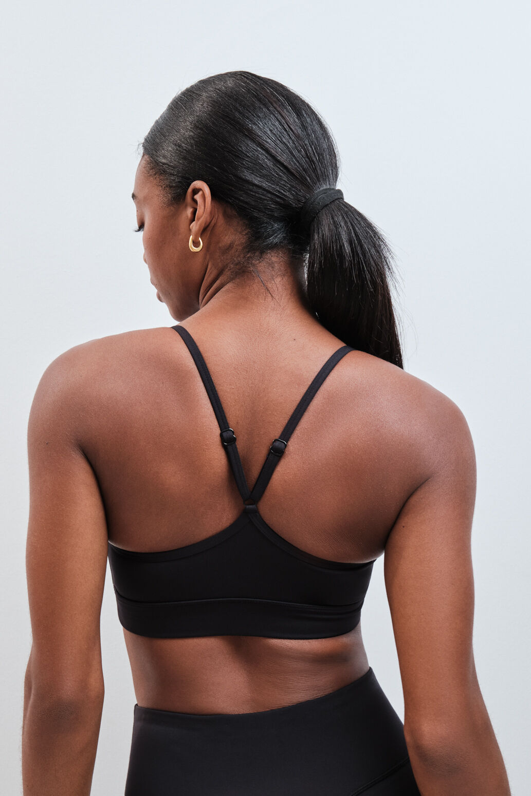 Dash and Stars Soutien desportivo 4D Stretch cinzento preto