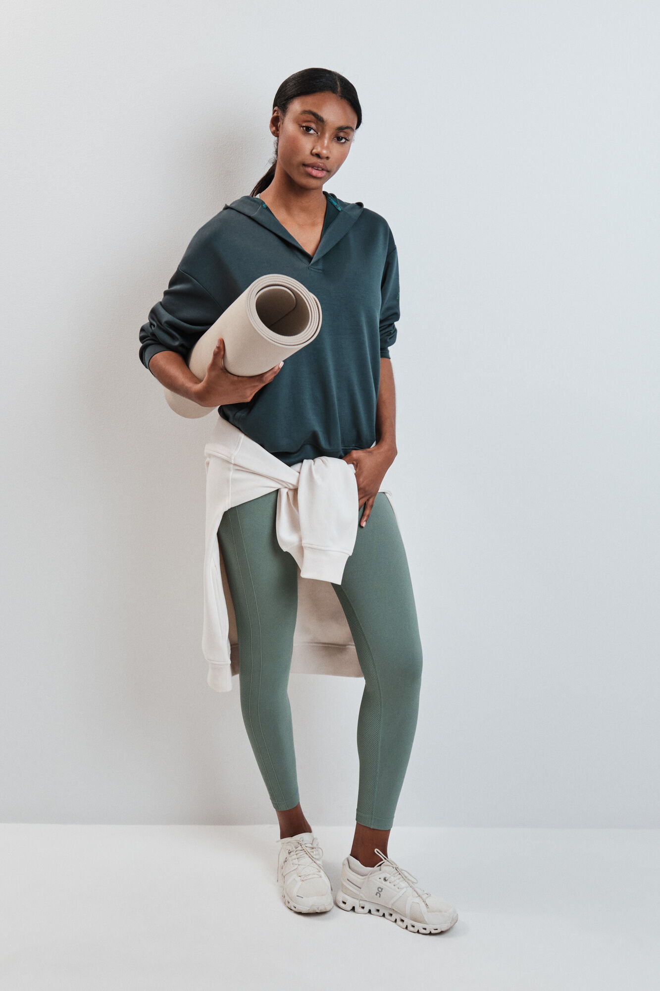 Dash and Stars Leggings largo SEAMLESS COMFORT verde