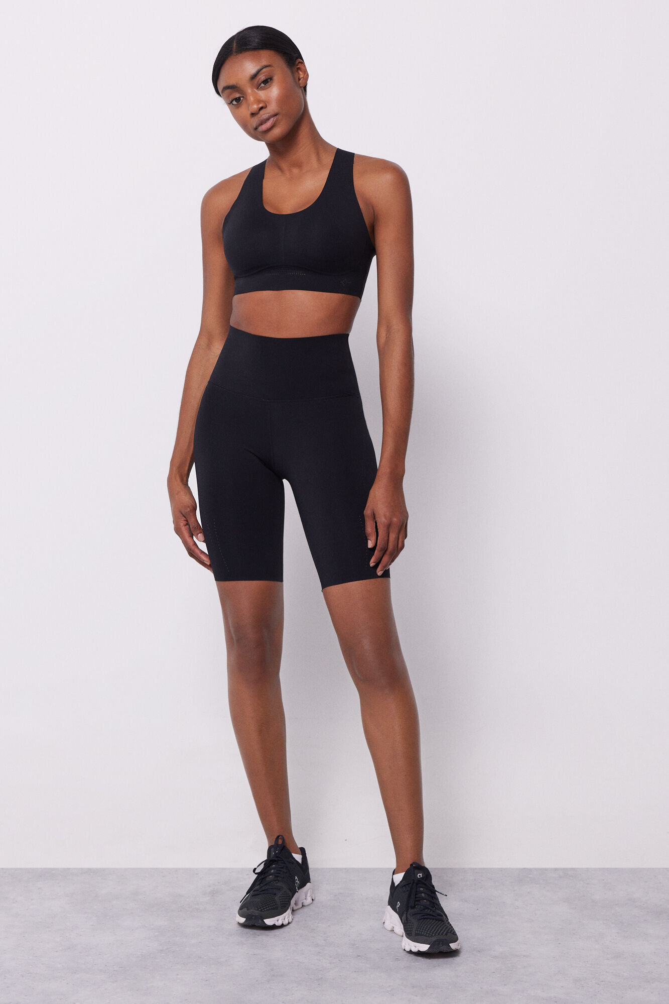 Dash and Stars Mallas ciclista negras Compressive negro