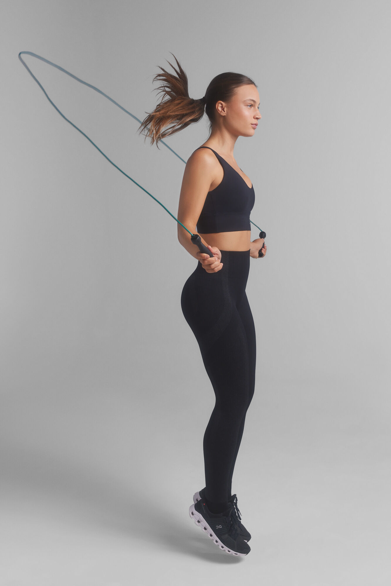 Dash and Stars Leggings negros Seamless Fit