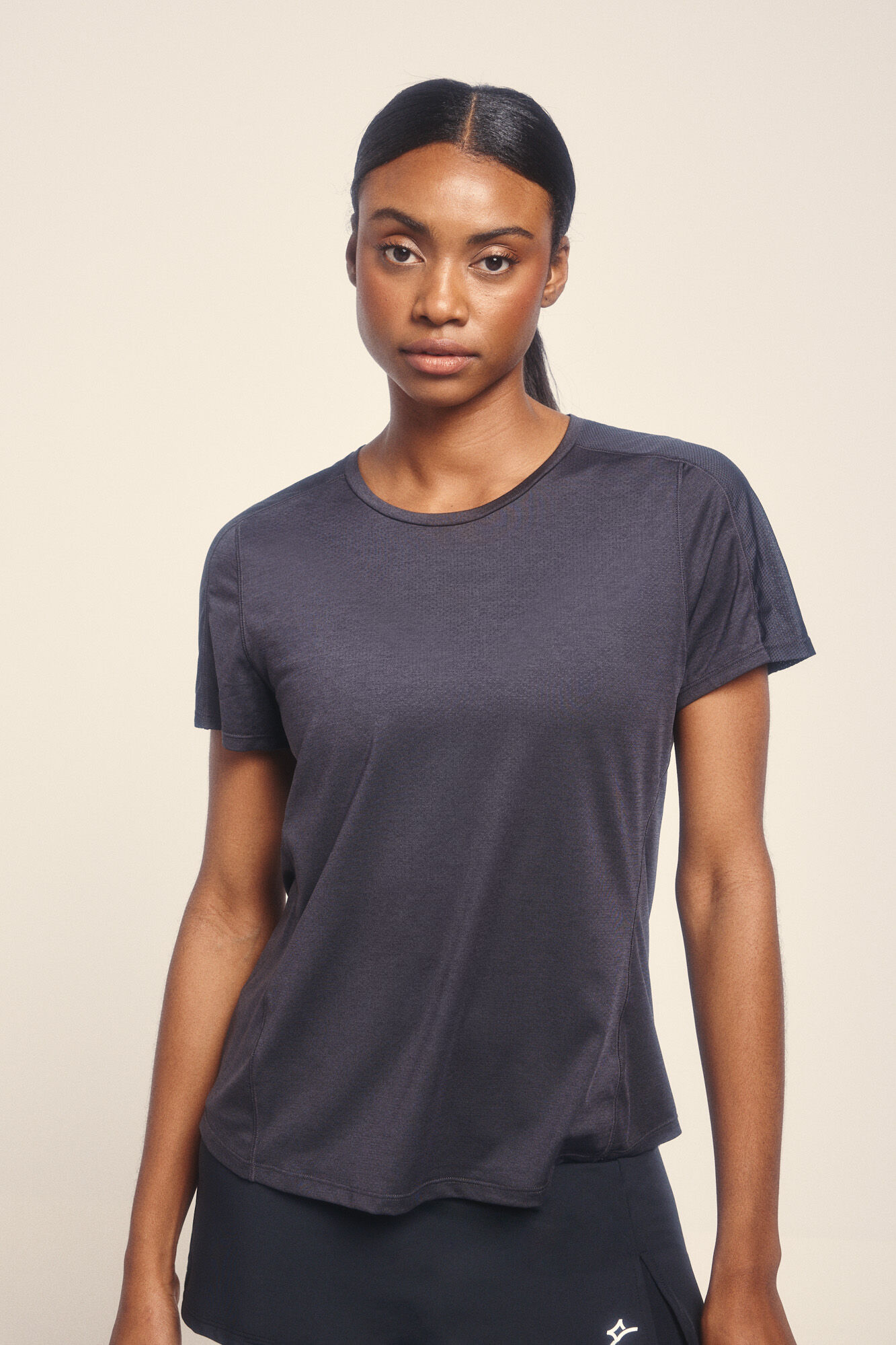 Dash and Stars Camiseta negra ultraligera 