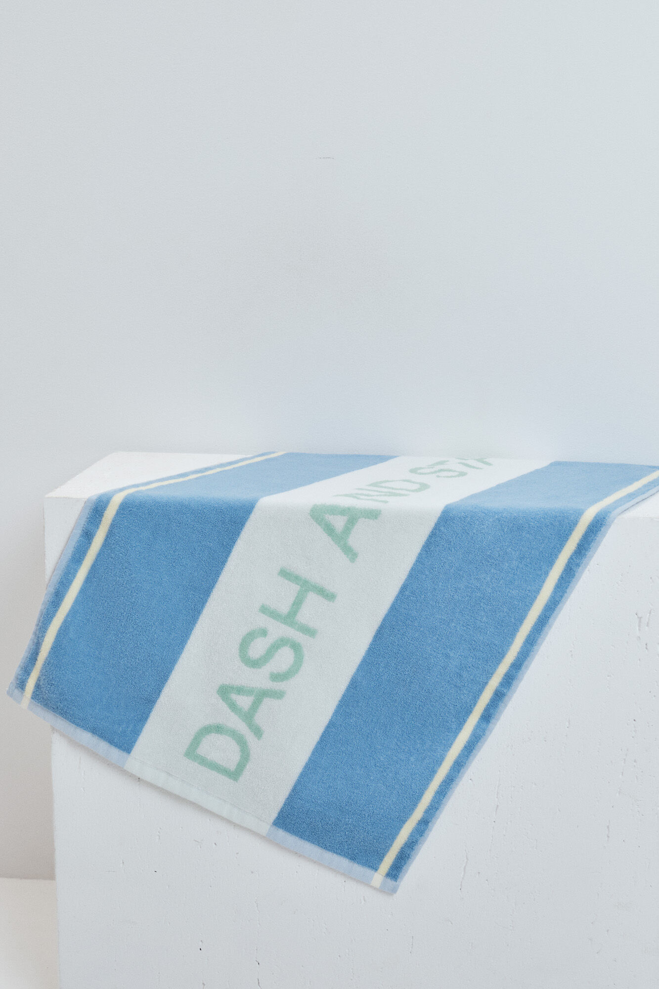 Dash and Stars Toalla algod&oacute;n azul