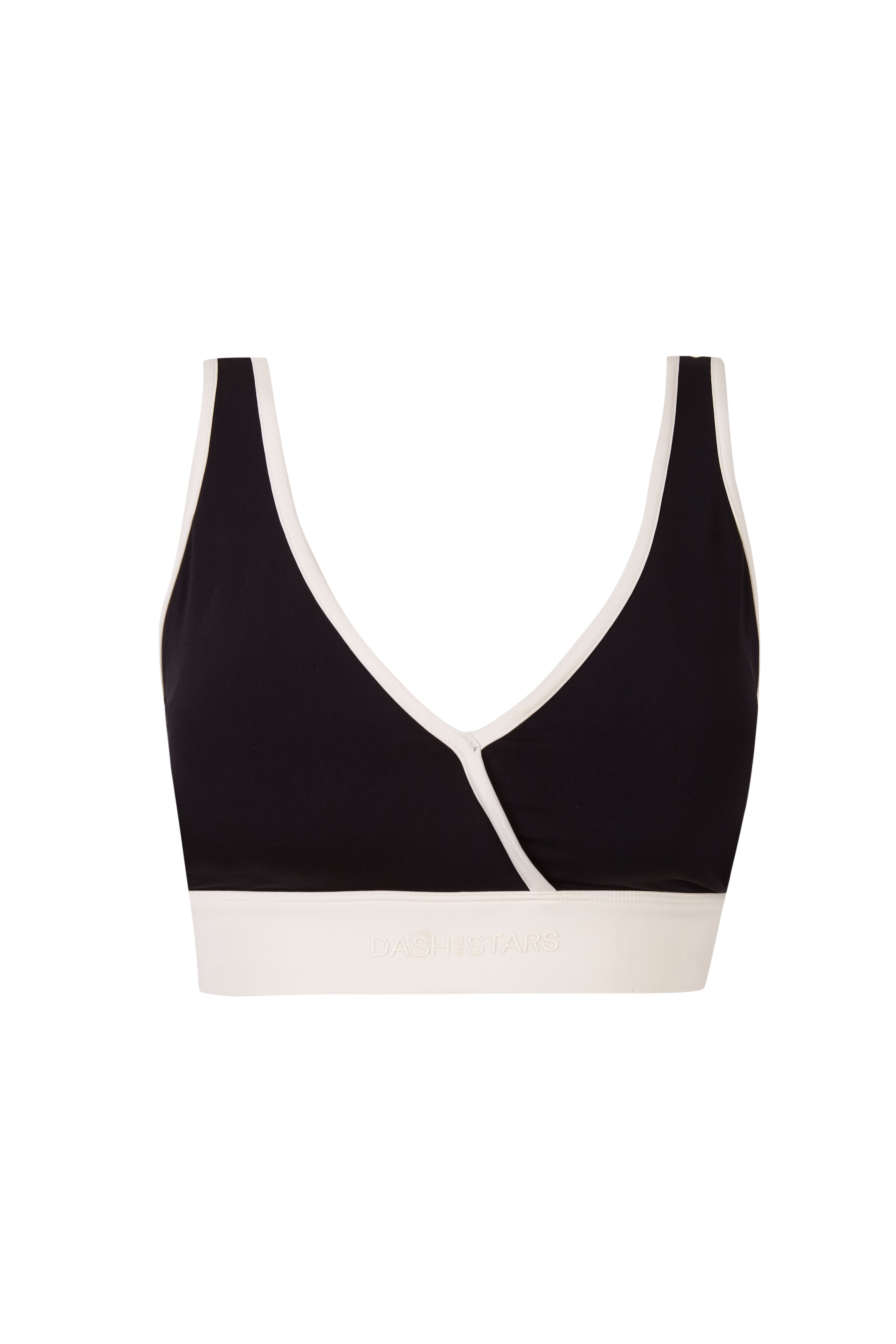 Dash and Stars Black sports bra 4D STRECTH black