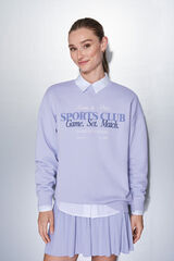 Dash and Stars Sudadera felpa 100% algodón lila morado/lila