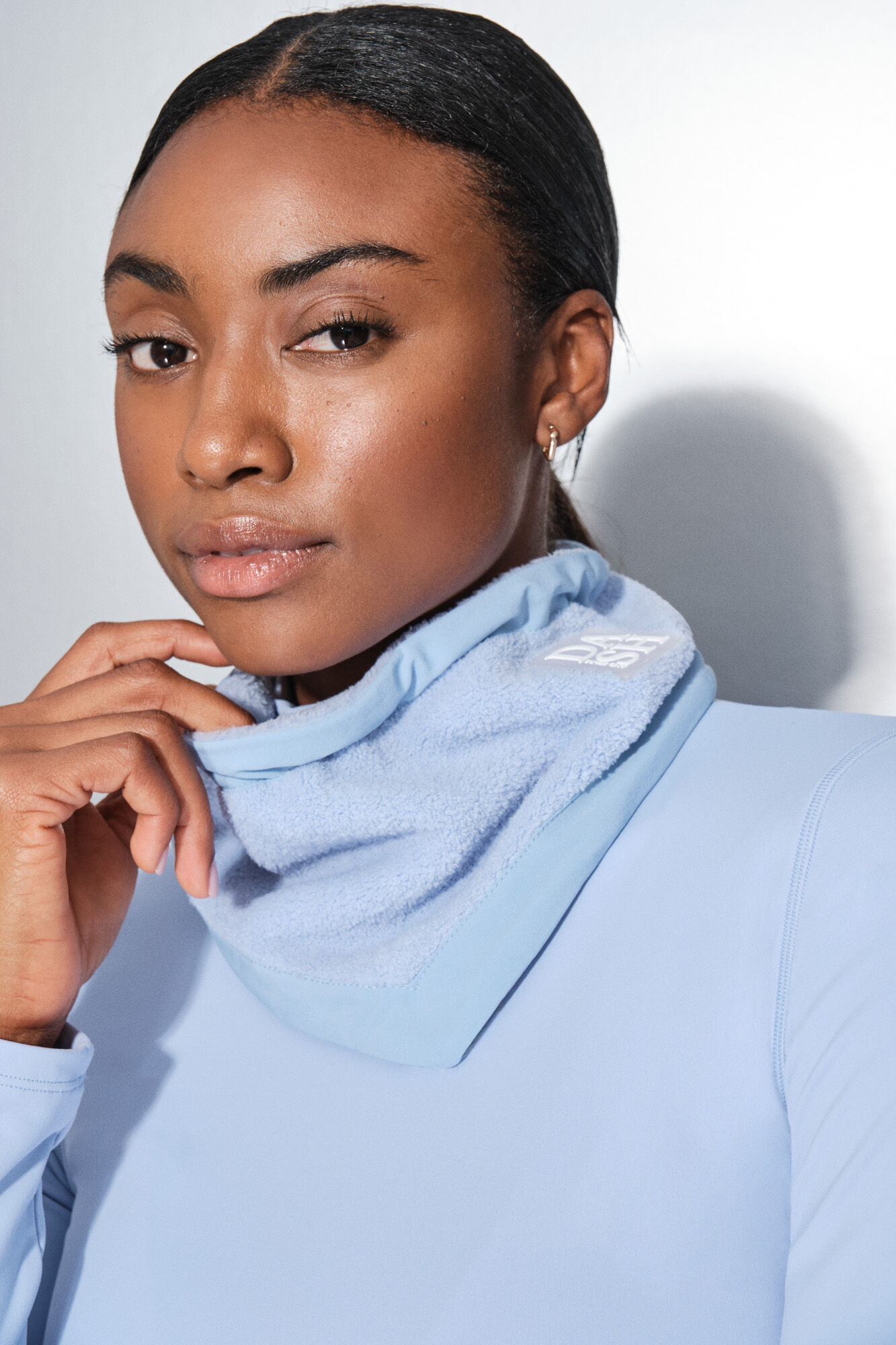 Dash and Stars Bandana polar azul beb&eacute;