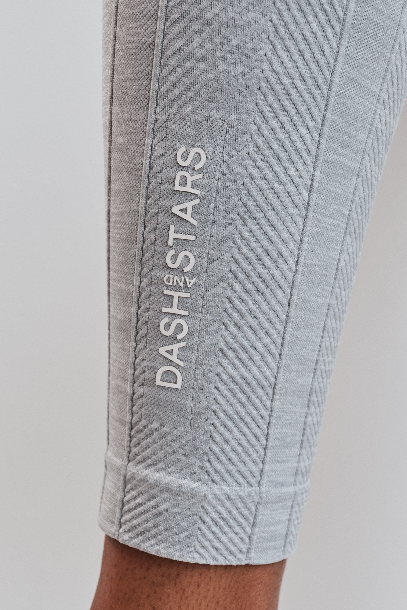 Dash and Stars Grey long leggings SEAMLESS COMFORT grey