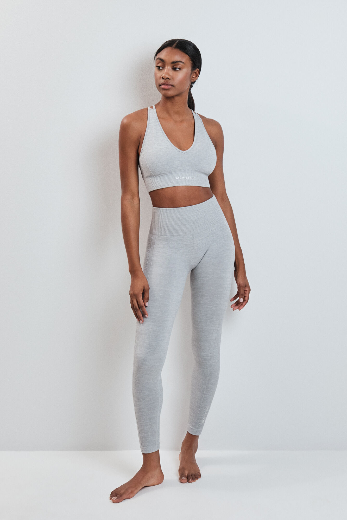 Dash and Stars Soutien desportivo SEAMLESS COMFORT cinza cinzento