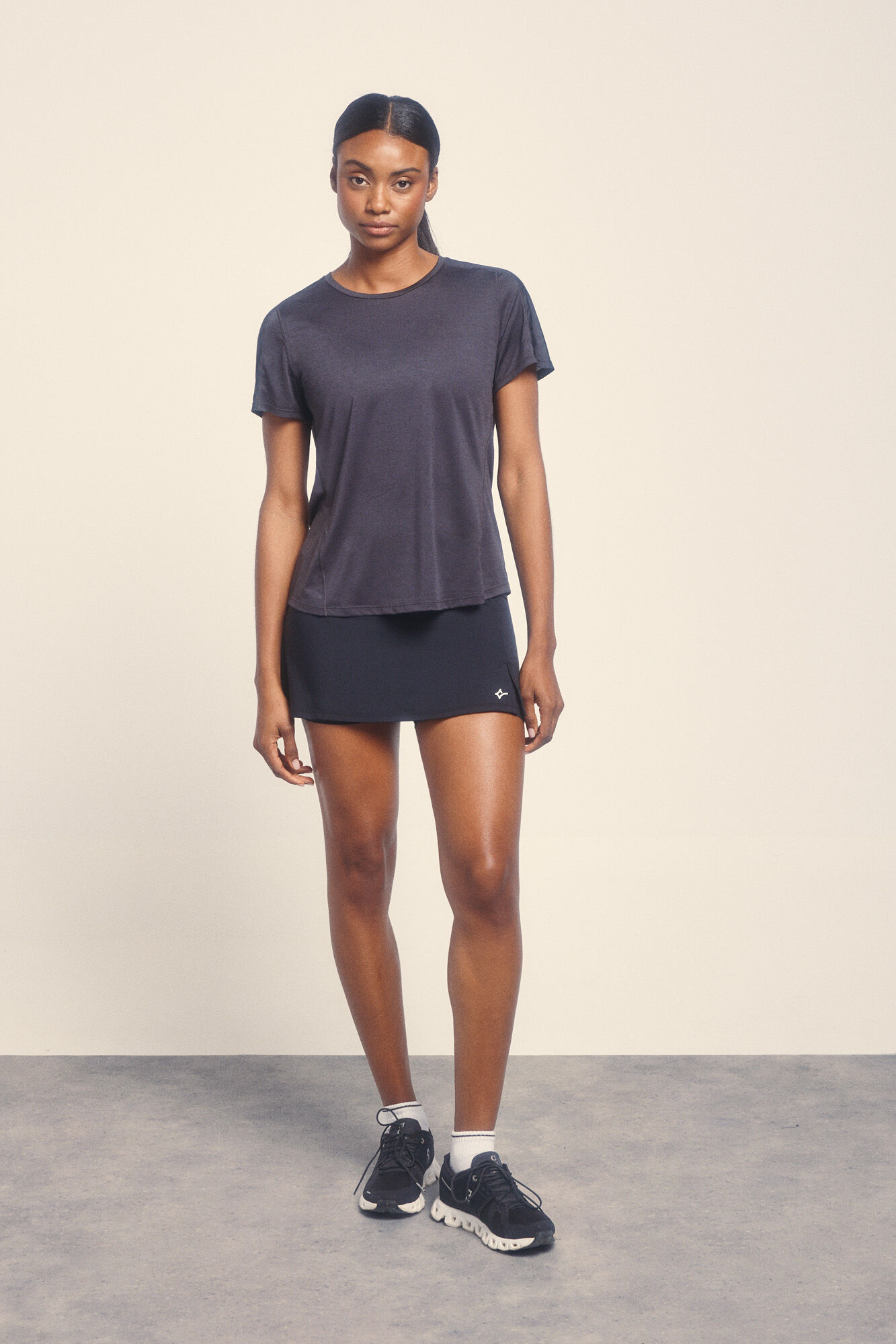 Dash and Stars Camiseta negra ultraligera  negro