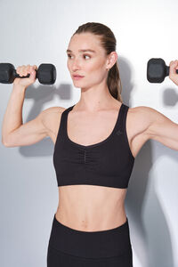 Dash and Stars Sujetador deportivo negro SEAMLESS FIT