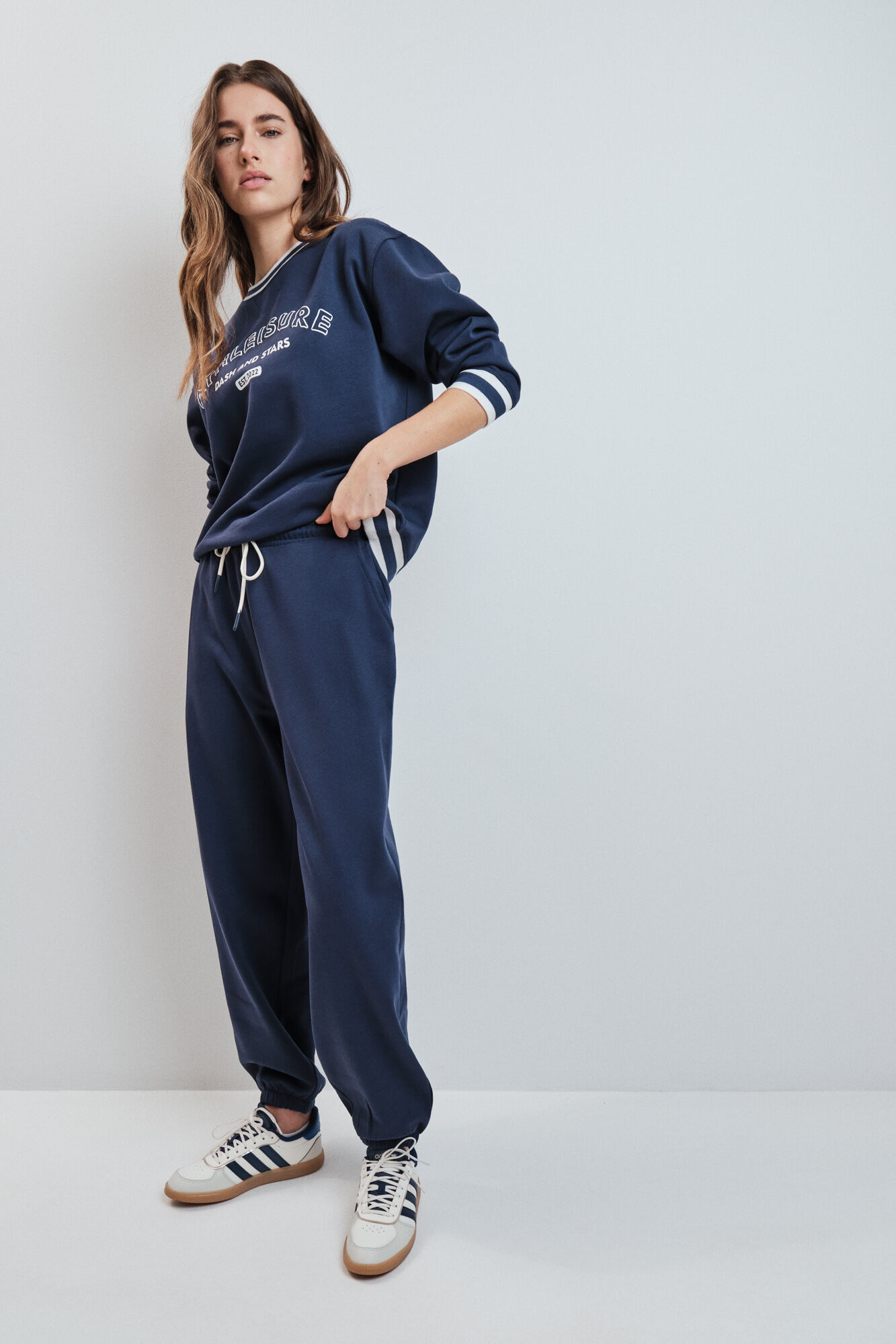 Dash and Stars Sudadera college felpa azul azul