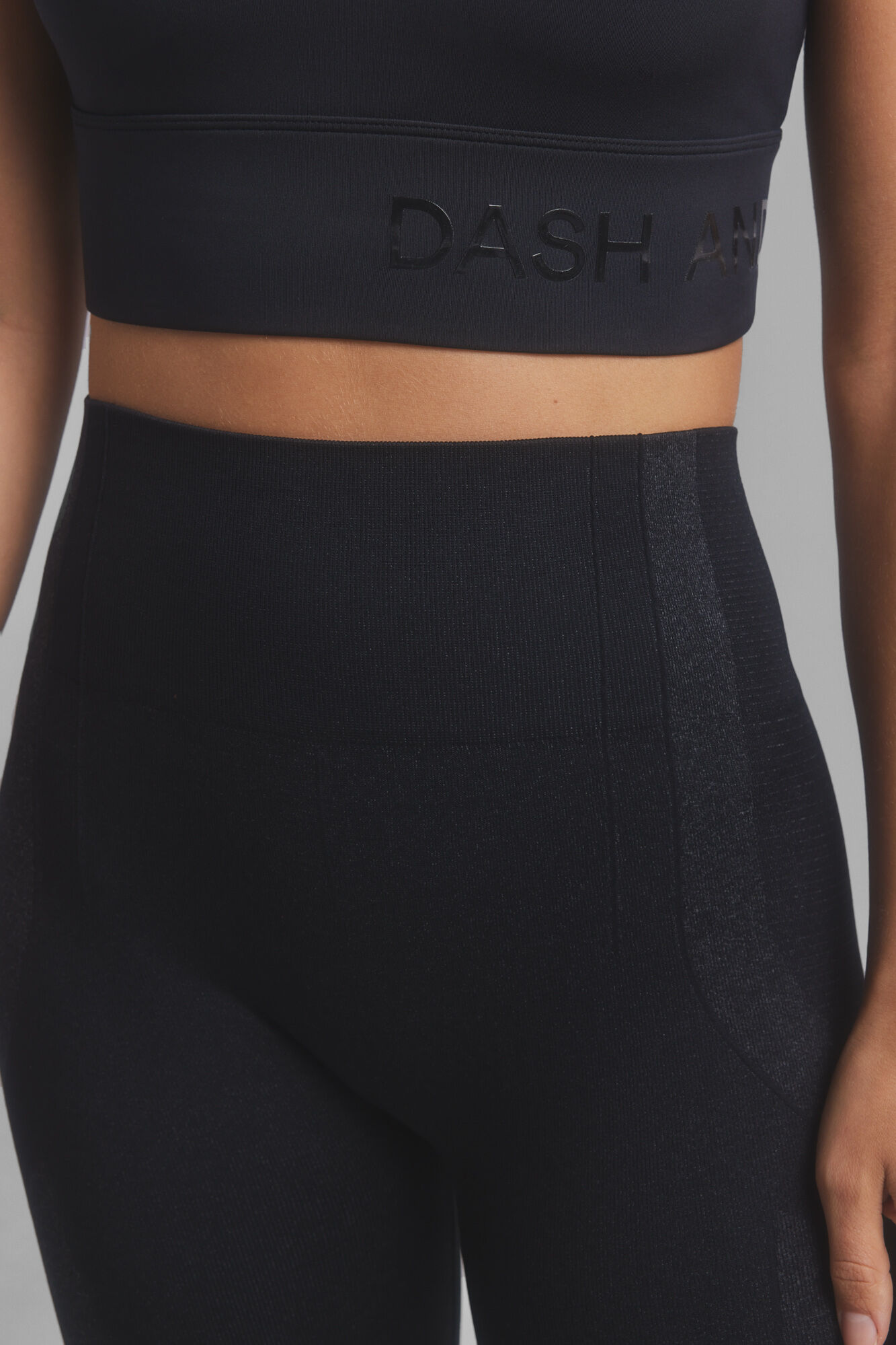 Dash and Stars Black Seamless Fit leggings black