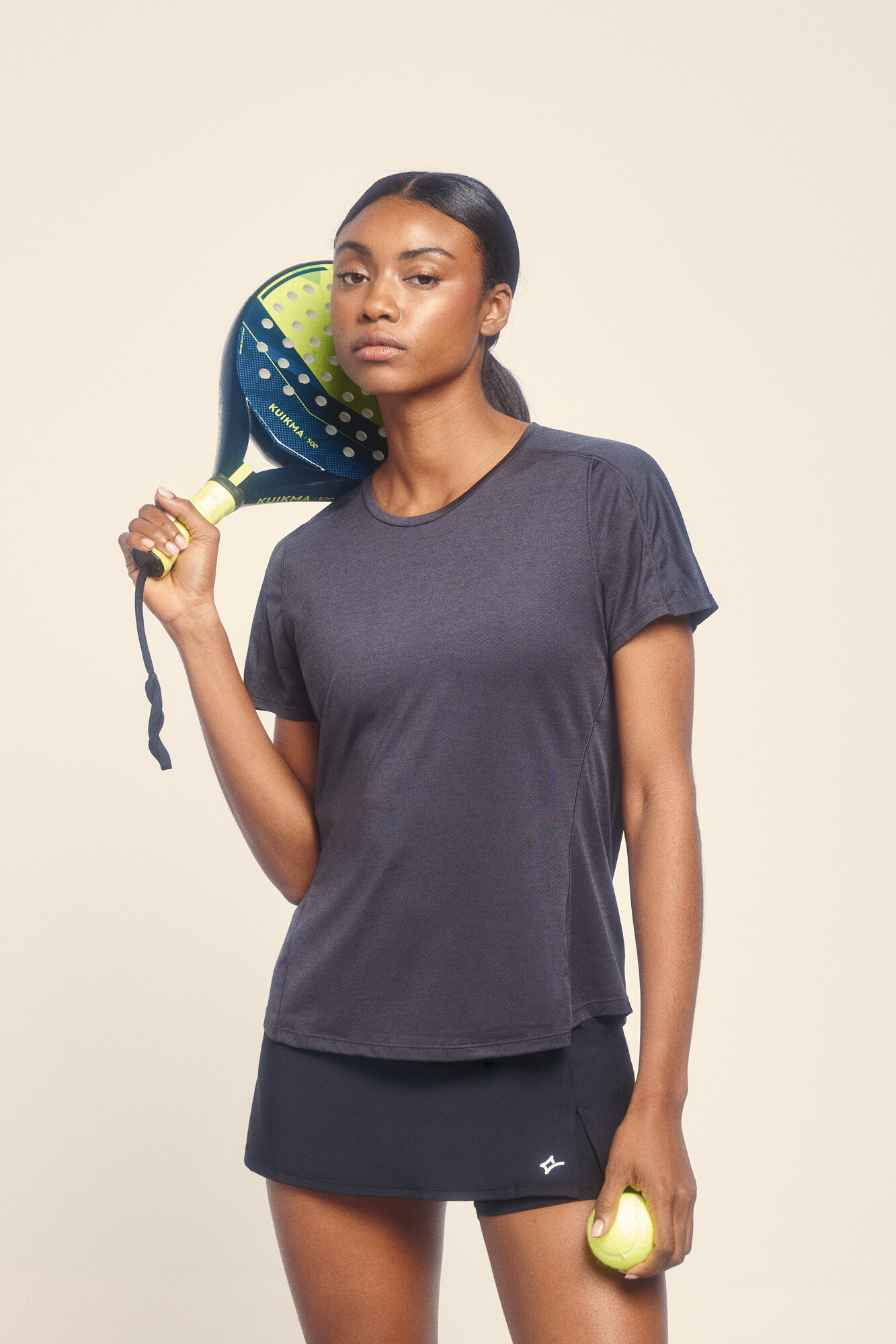 Dash and Stars Camiseta negra ultraligera 