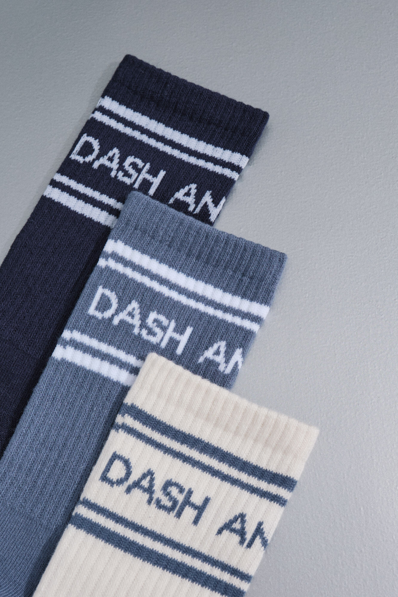 Dash and Stars Pack 3 calcetines algod&oacute;n logo