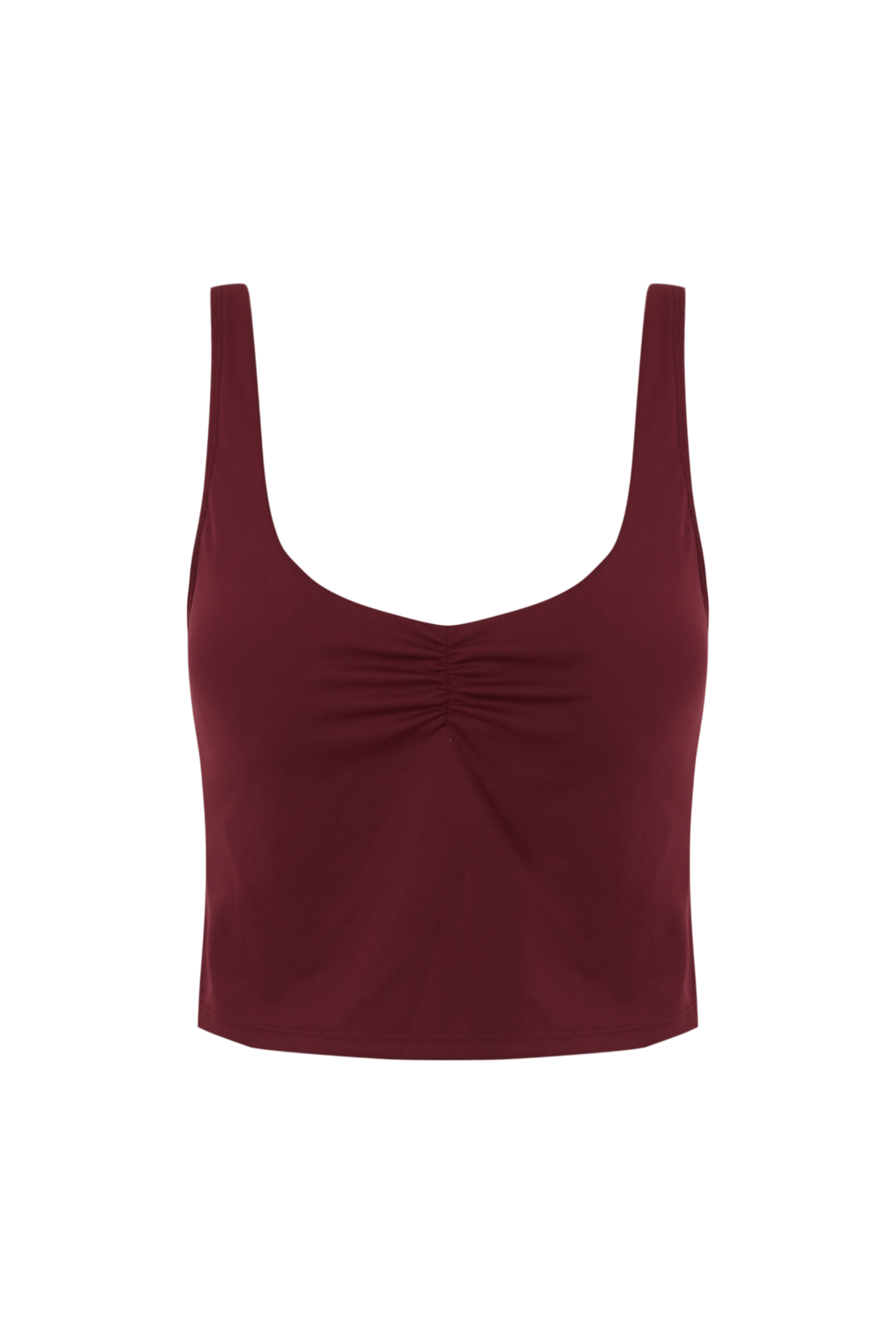Dash and Stars Burgundy sports top SOFT MOVE red