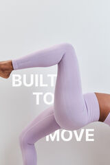 Dash and Stars Lilac long leggings SEAMLESS COMFORT pink