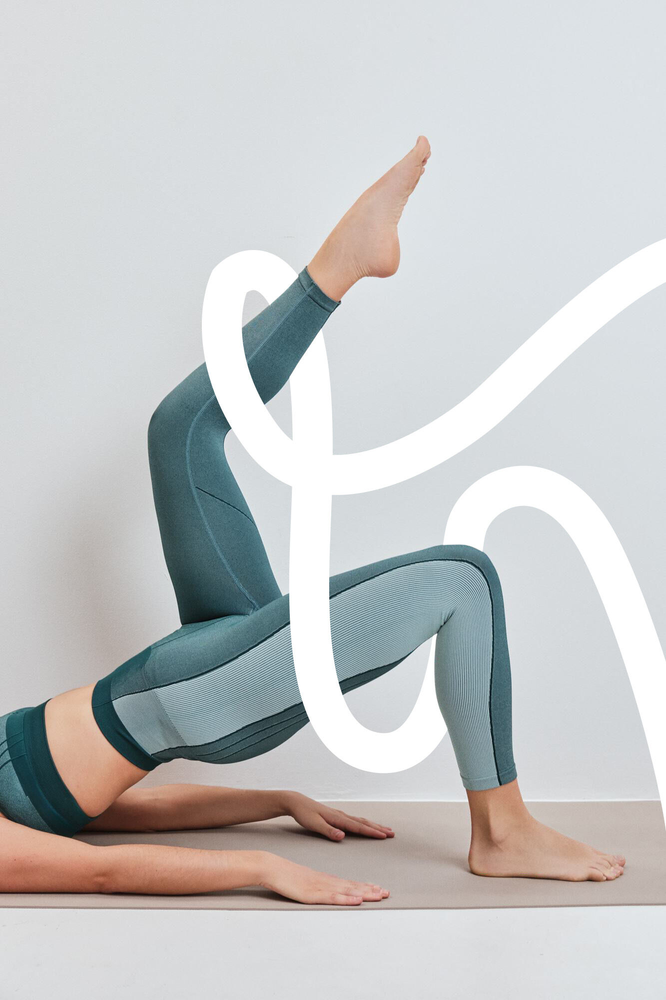 Dash and Stars Leggings SEAMLESS COMFORT crop verde