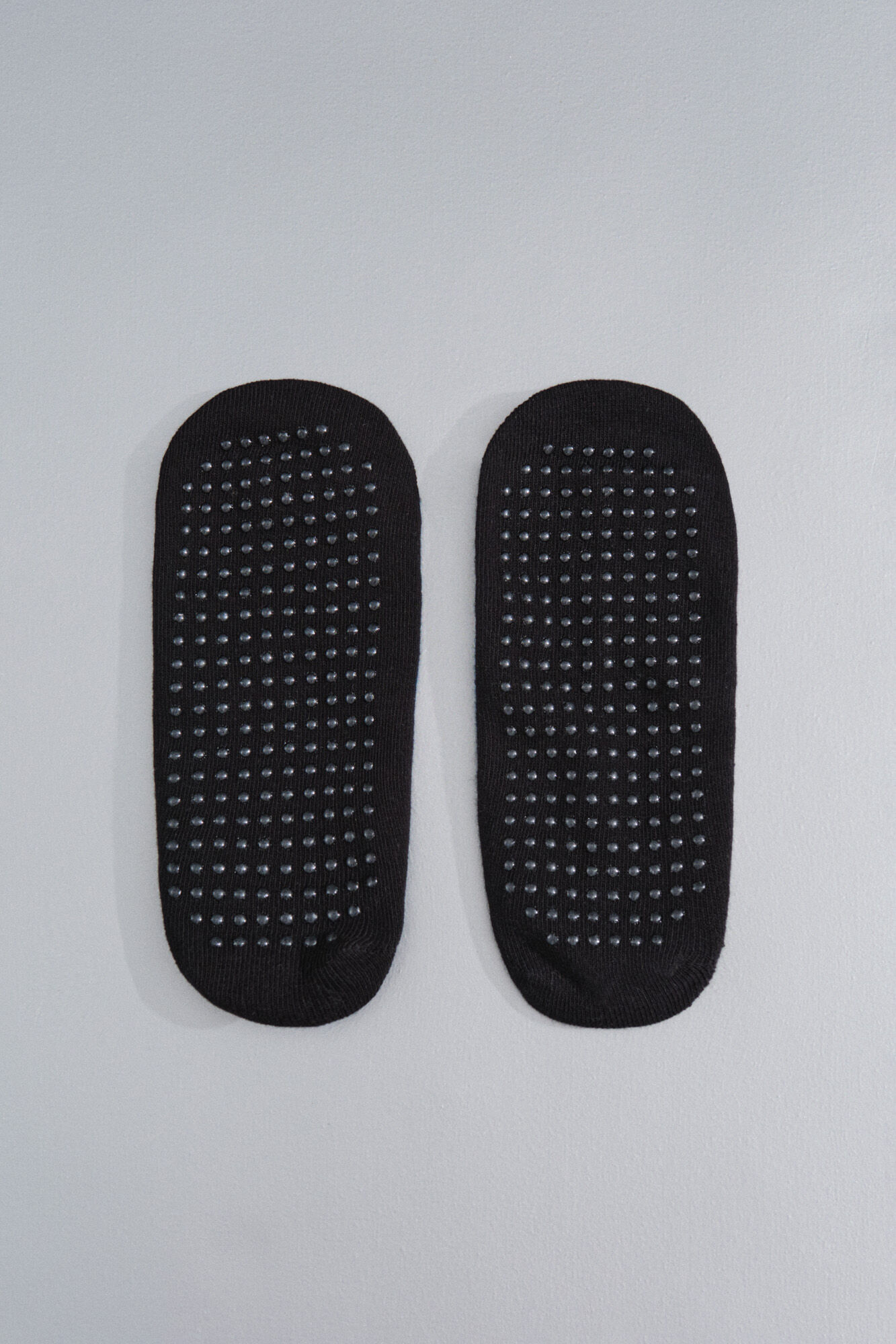 Dash and Stars  Black cotton ballet slipper socks black