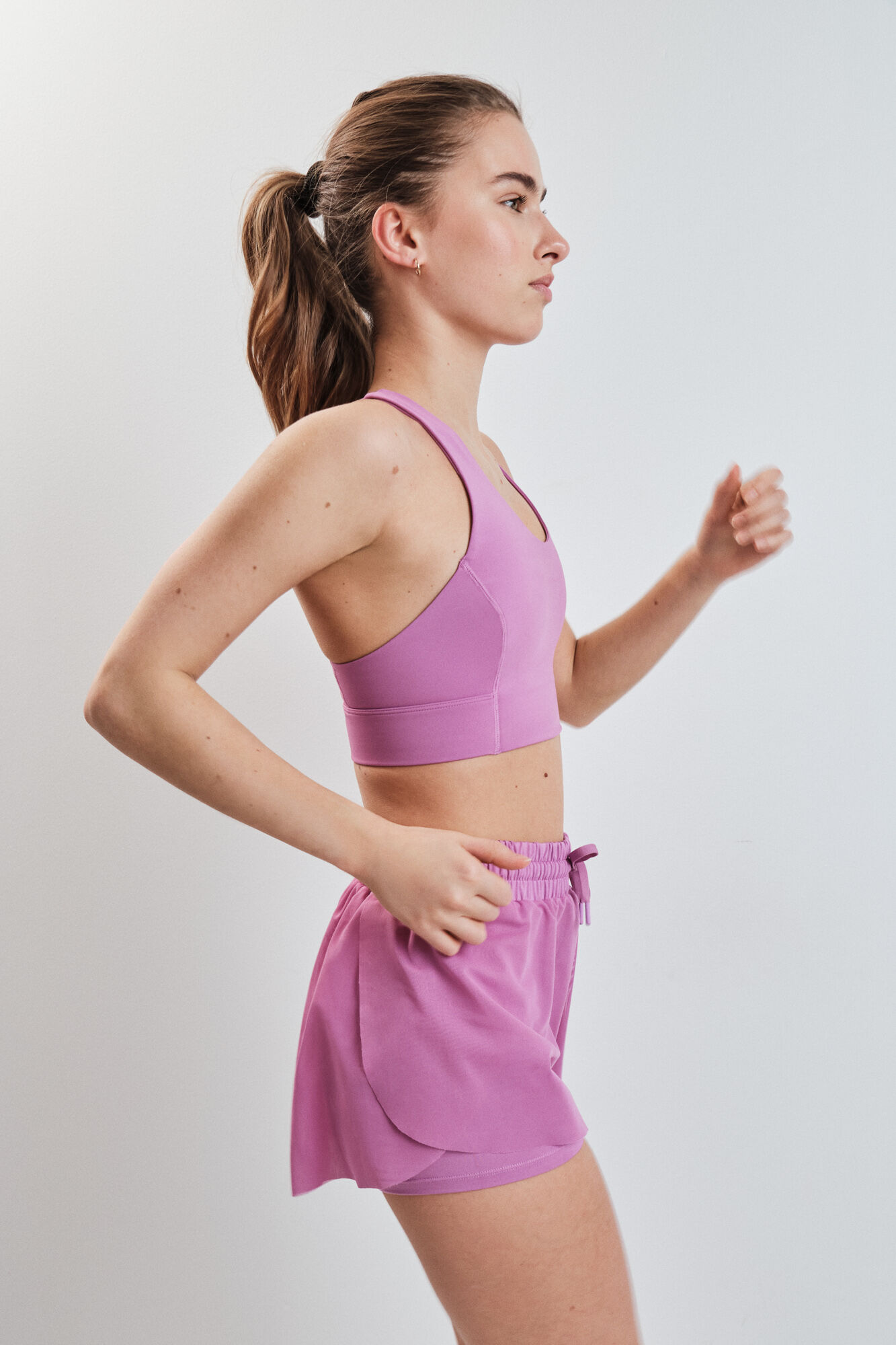 Dash and Stars Short ultra ligero malla rosa