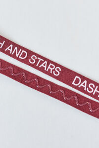 Dash and Stars Pack 3 diademas el&aacute;sticas logo