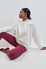 Dash and Stars Sudadera felpa algod&oacute;n blanco beige