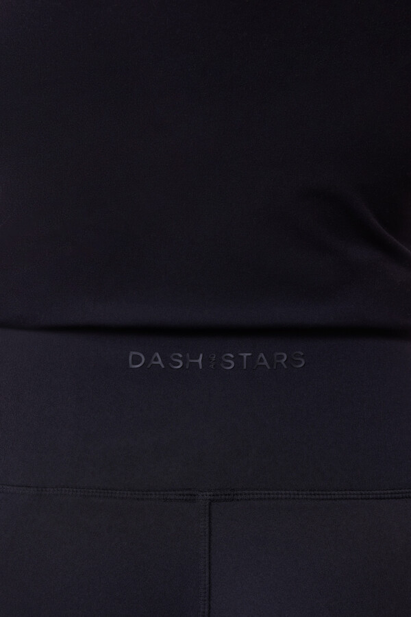 Dash and Stars Legging flare preto Soft Move preto
