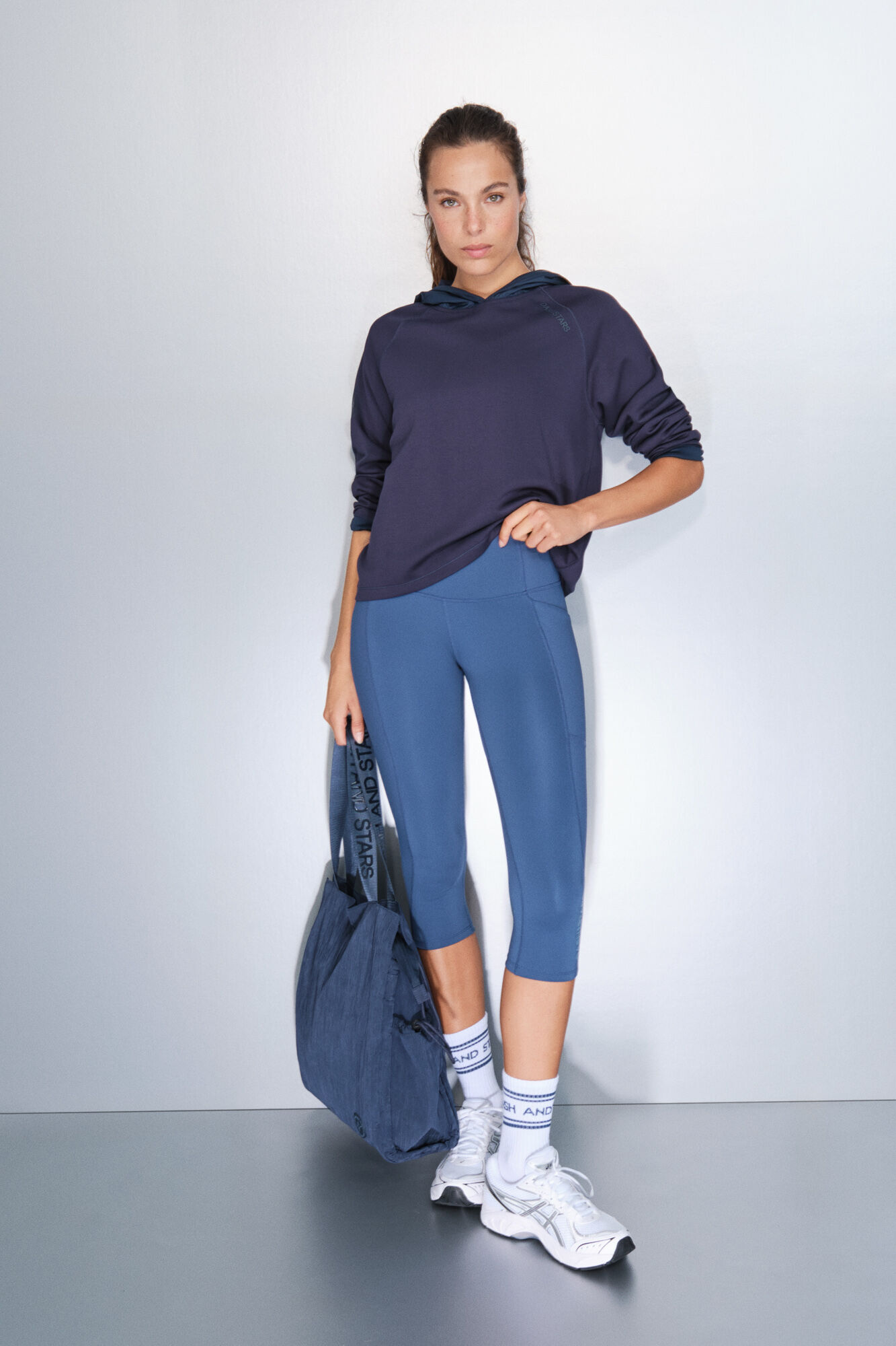 Dash and Stars Blue pirate 4D STRETCH leggings blue