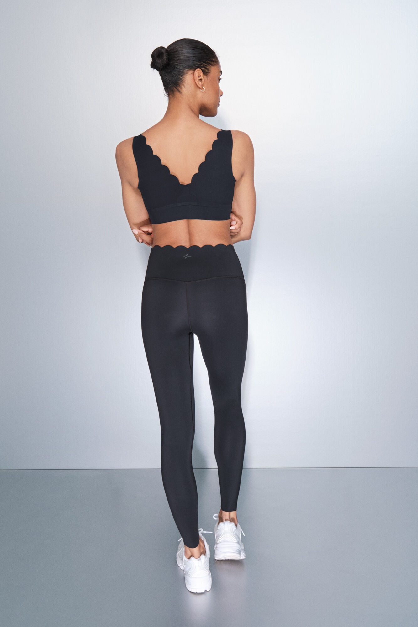 Dash and Stars COMPRESSIVE long black leggings black