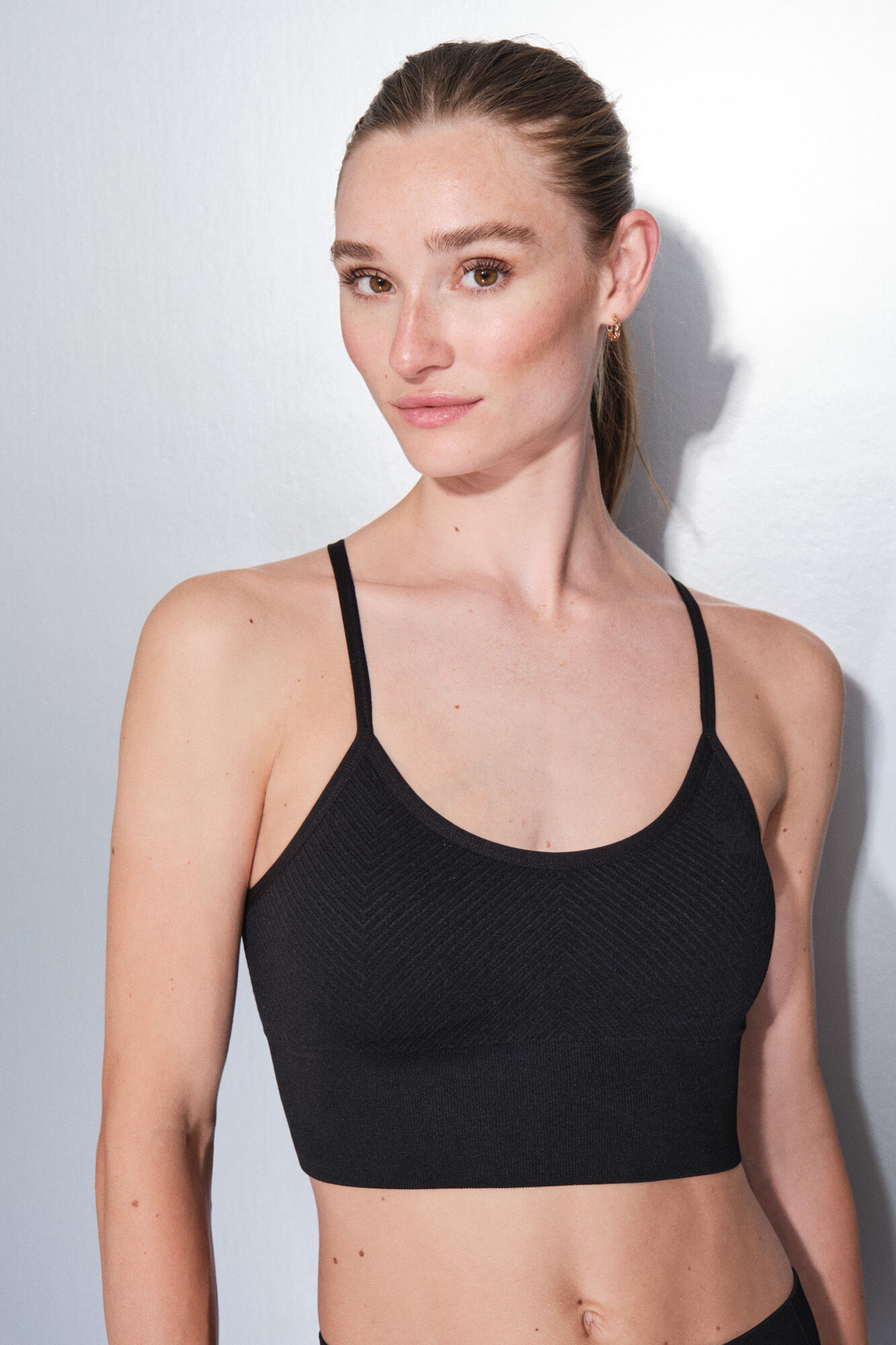 Dash and Stars Soutien desportivo preto SEAMLESS COMFORT