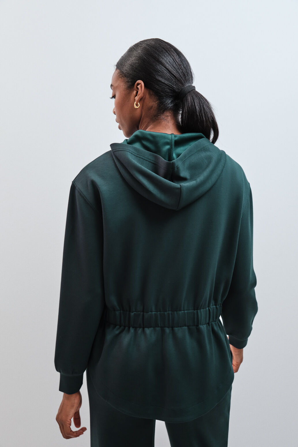 Dash and Stars Sudadera capucha tacto suave verde azul