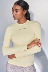 Dash and Stars Camiseta manga larga amarillo