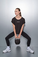 Dash and Stars Camiseta tejido extra suave negra negro