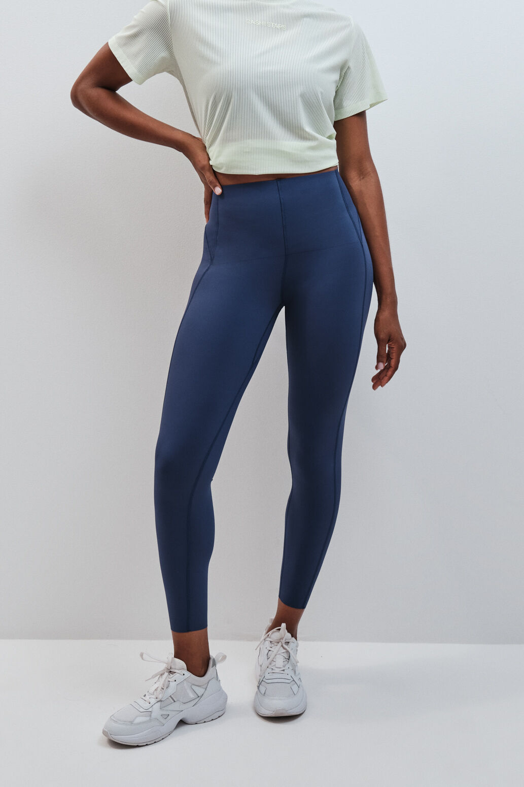 Dash and Stars Leggings COMPRESSIVE largo azul