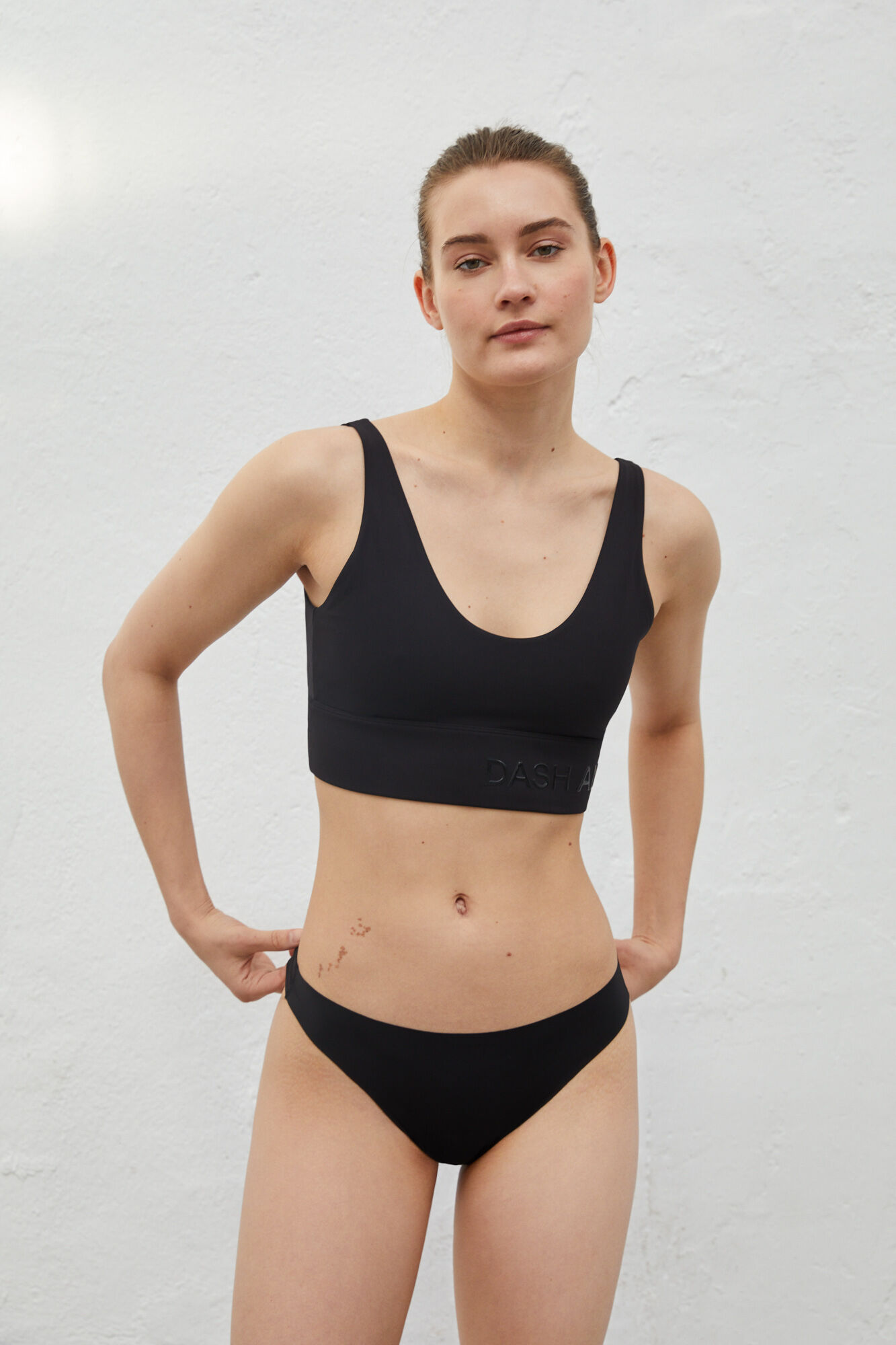 Dash and Stars Pack 2 tangas negro laser cut