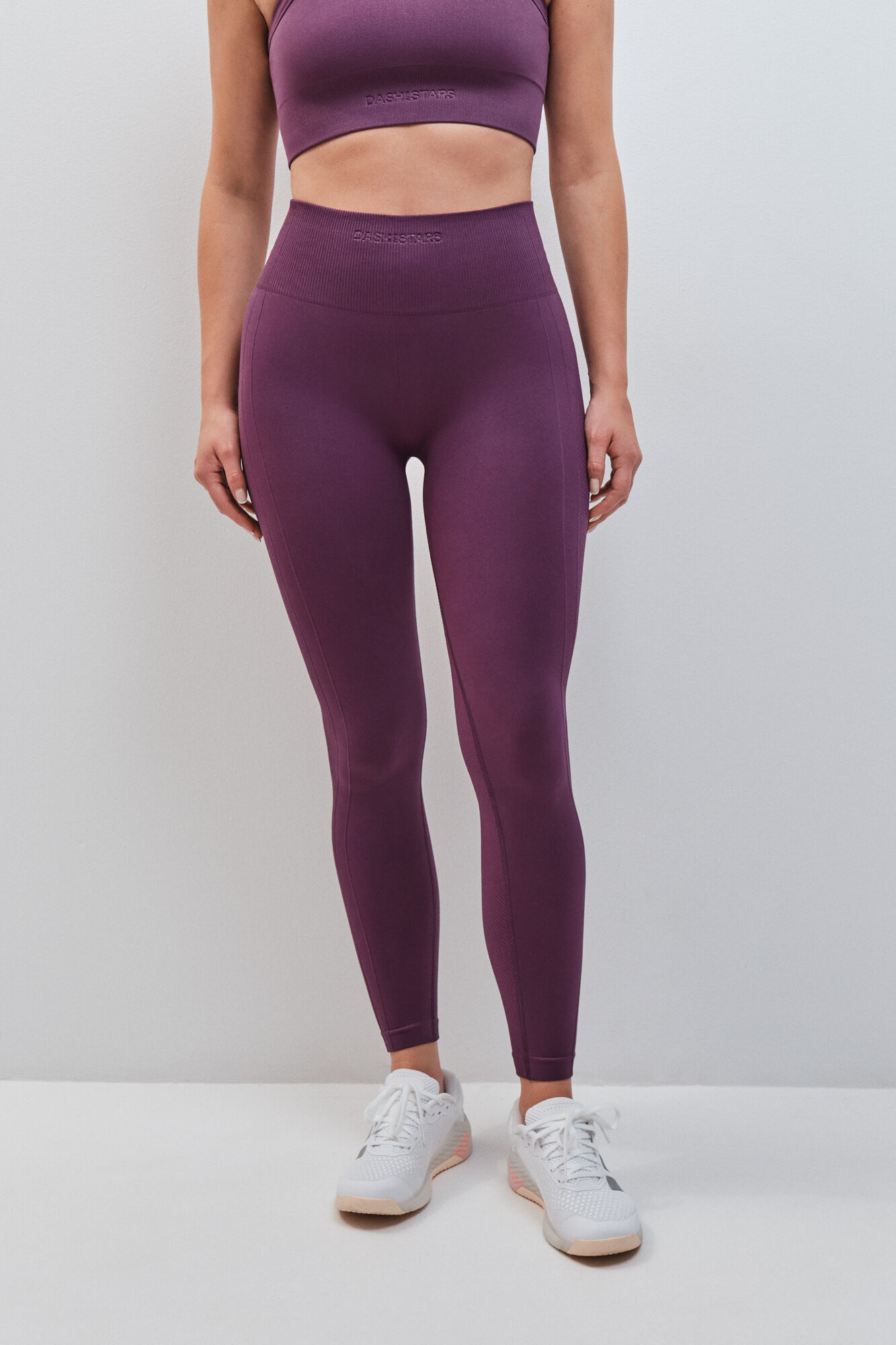 Dash and Stars Leggings largos SEAMLESS COMFORT granate