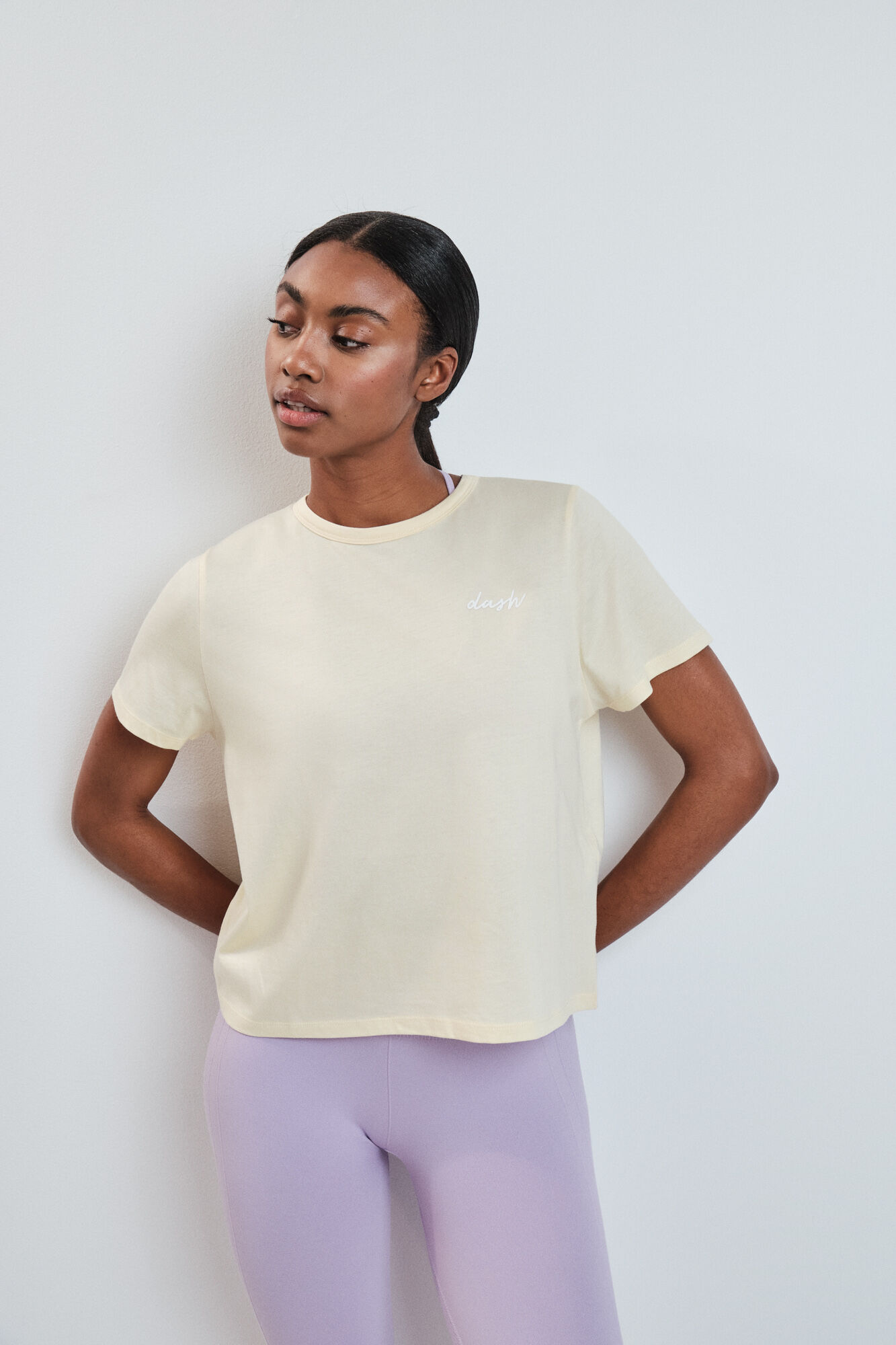 Dash and Stars Camiseta manga corta extra suave amarilla