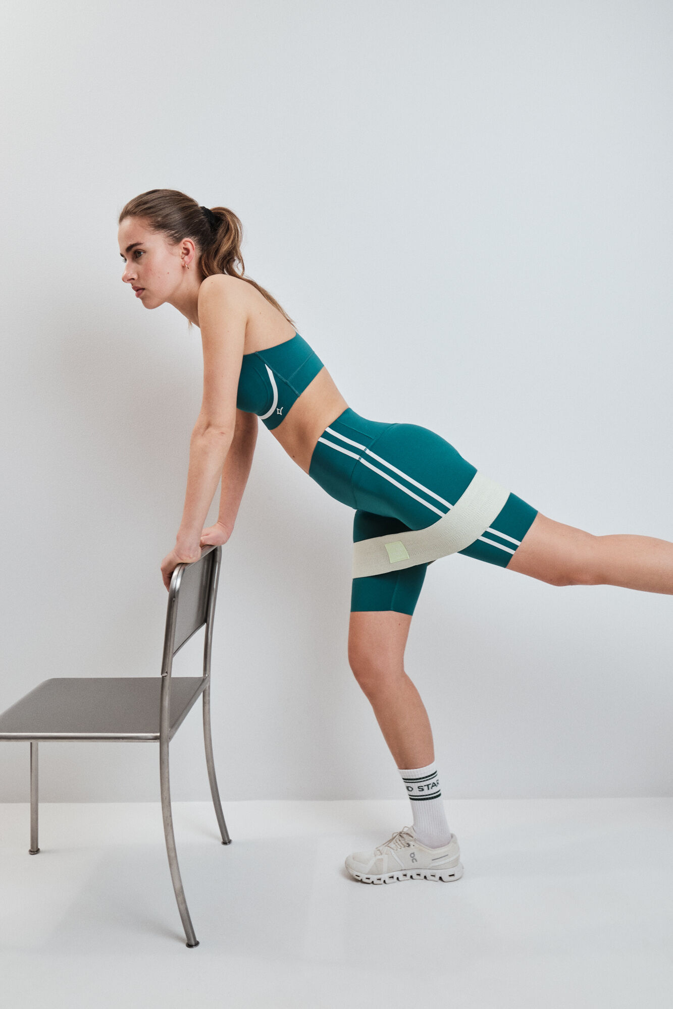 Dash and Stars Legging COMPRESSIVE pirata verde